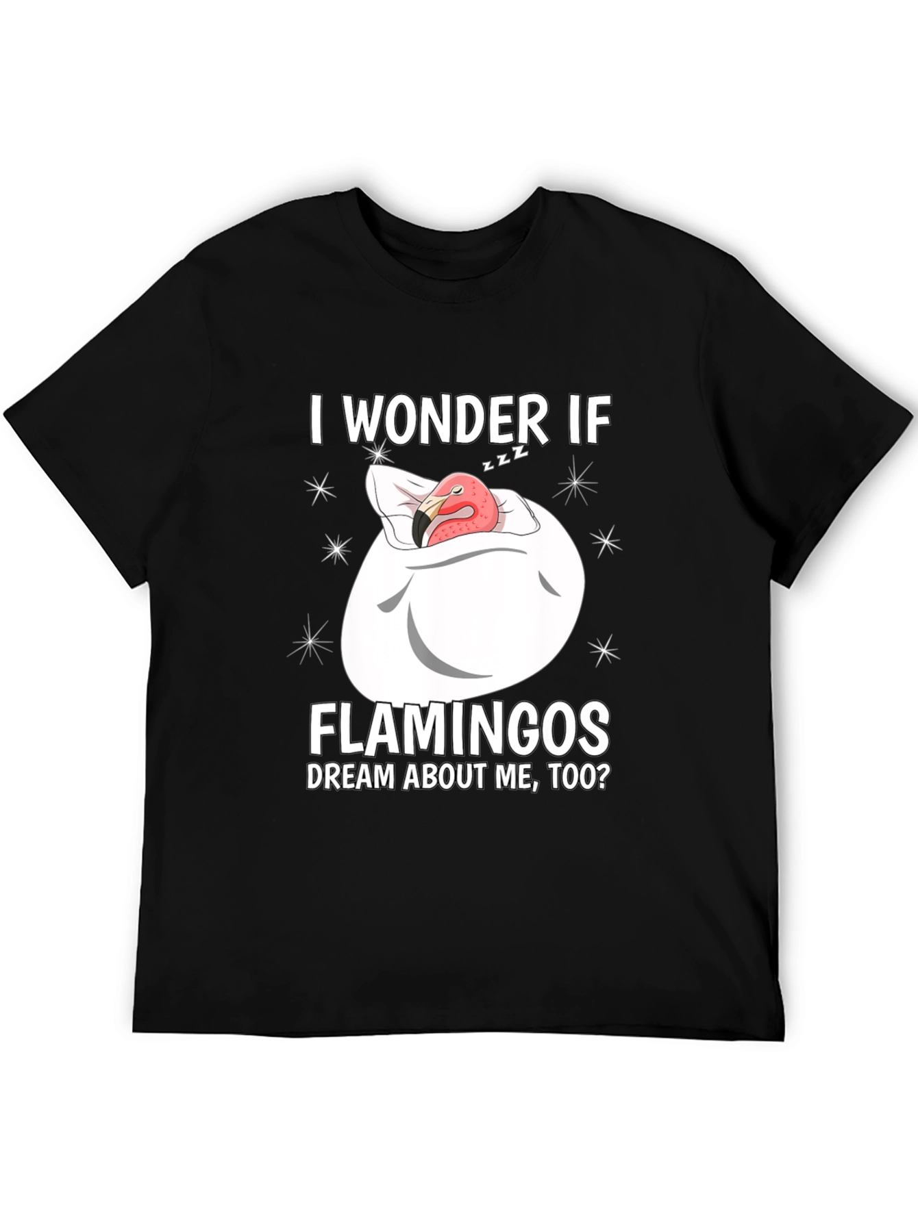 Dreaming Flamingo Graphic T-Shirt - Funny Unisex Tee