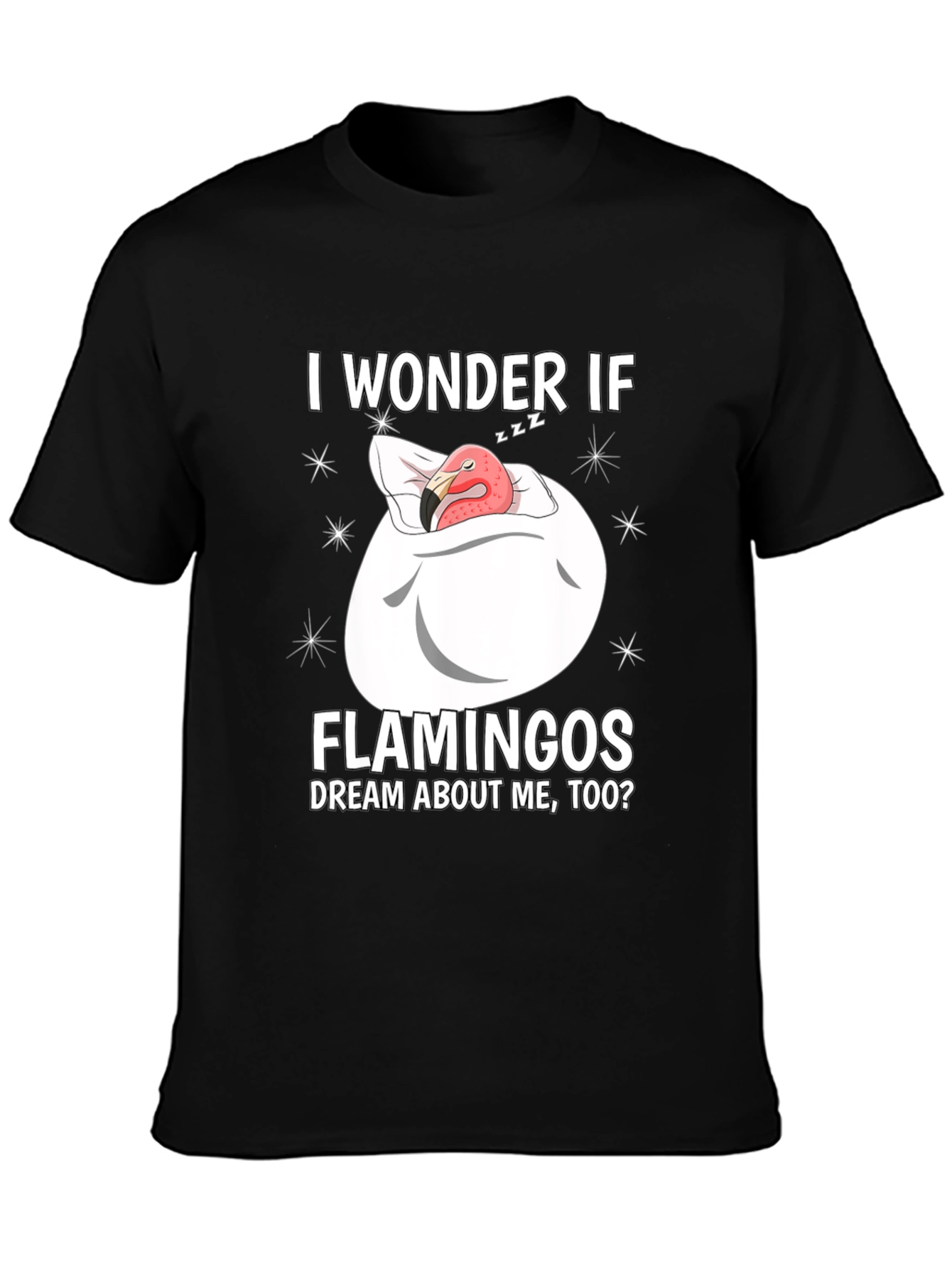 Dreaming Flamingo Graphic T-Shirt - Funny Unisex Tee