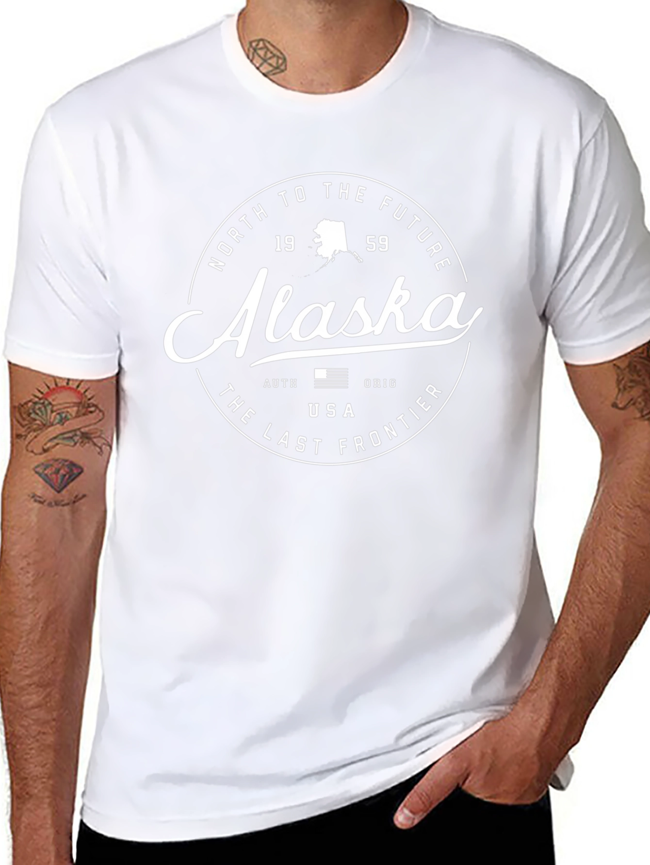 Alaska North To The Future Black T-Shirt