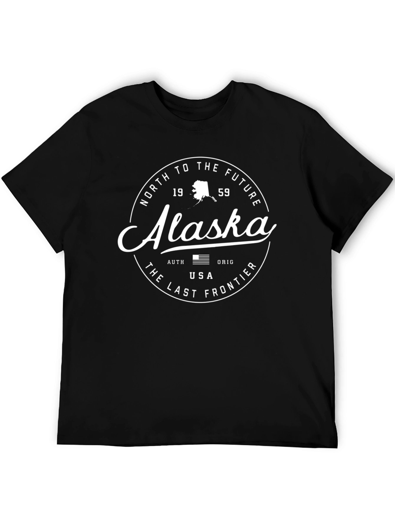 Alaska North To The Future Black T-Shirt