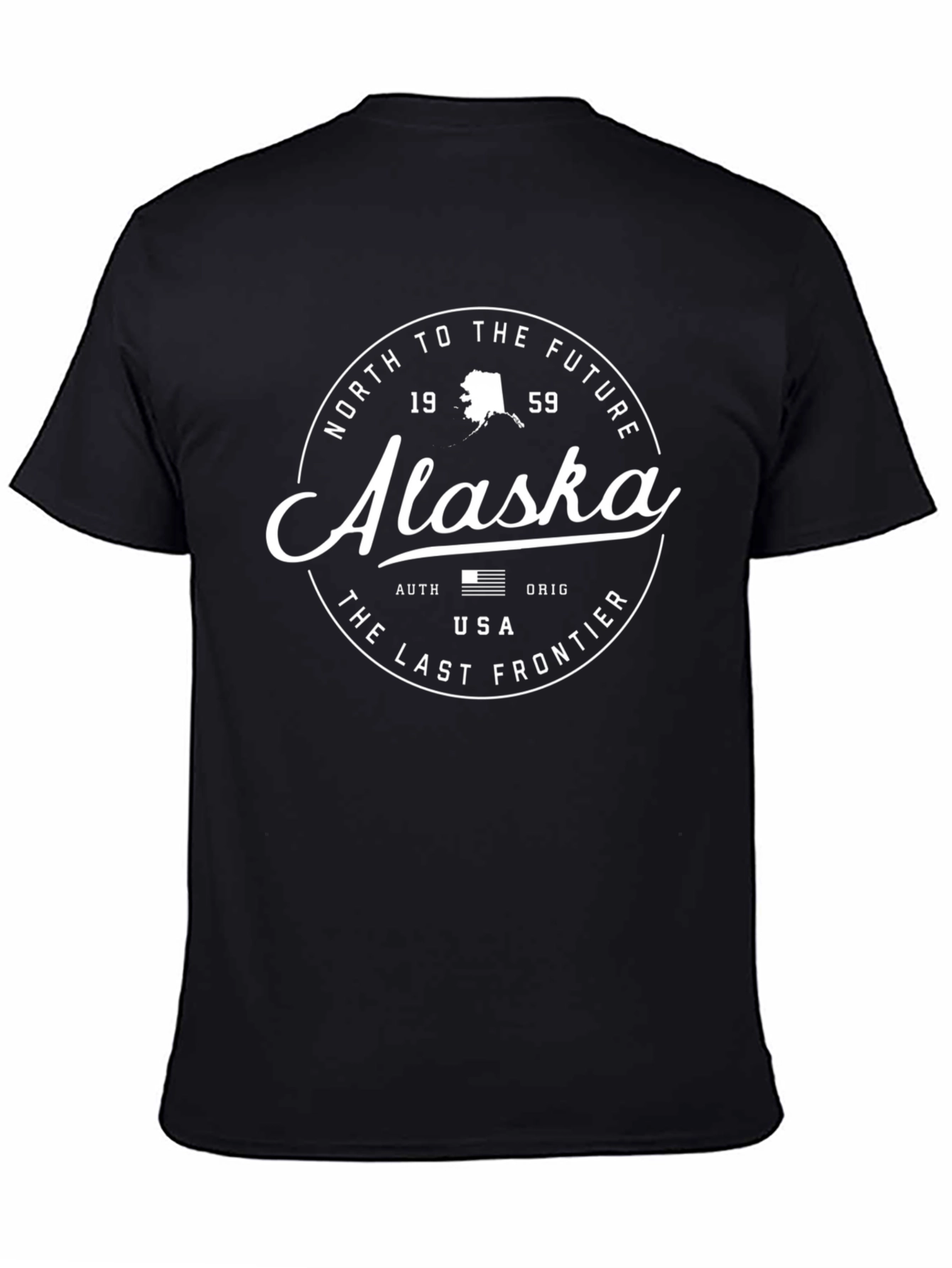 Alaska North To The Future Black T-Shirt