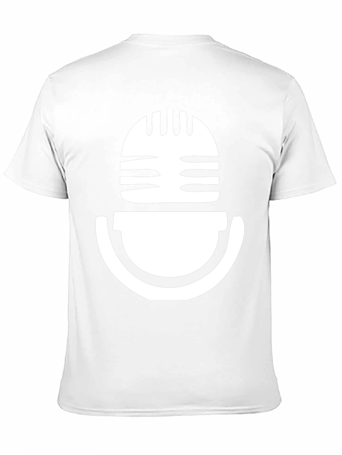 Retro Microphone Graphic Tee - Classic Vocal Style