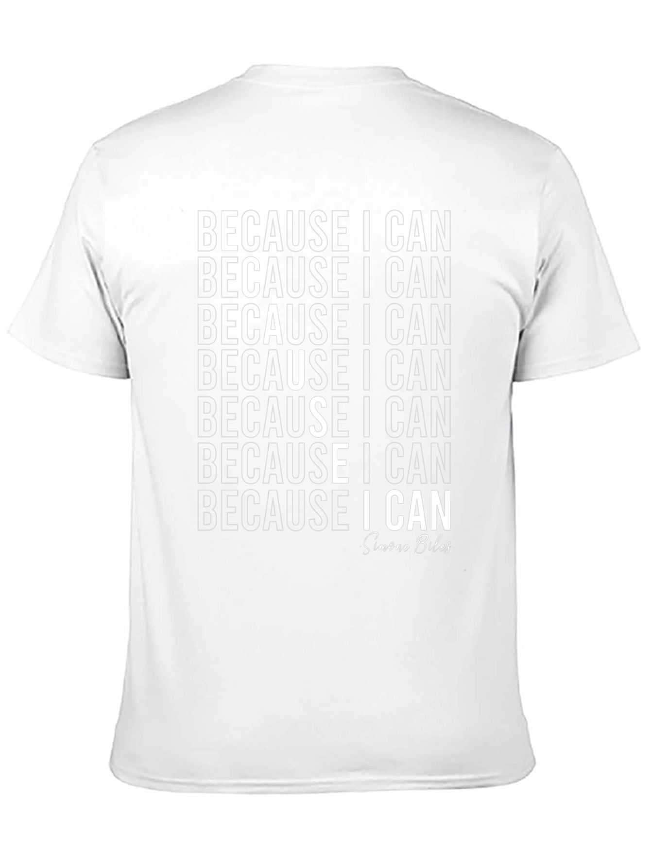 Because I Can Simone Biles Black T-Shirt