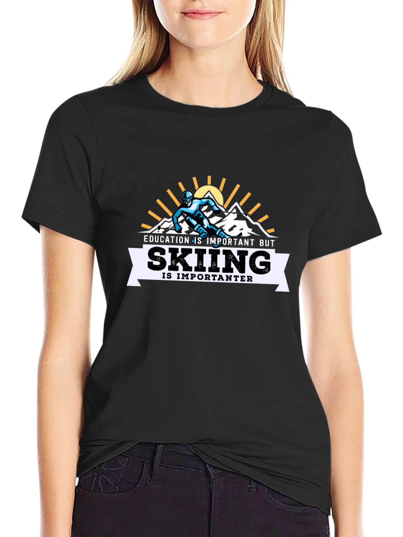 Skiing is Importanter T-Shirt