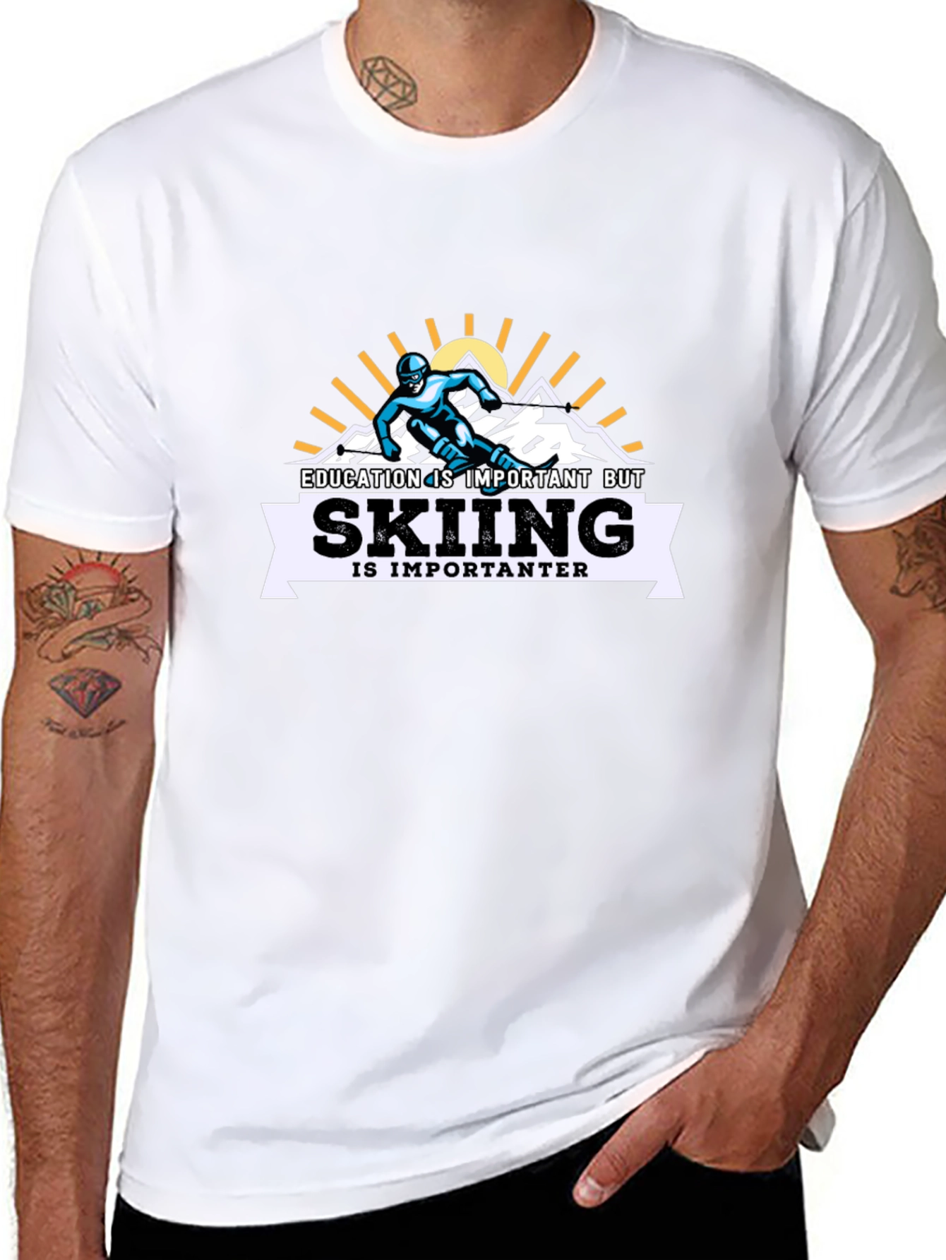 Skiing is Importanter T-Shirt