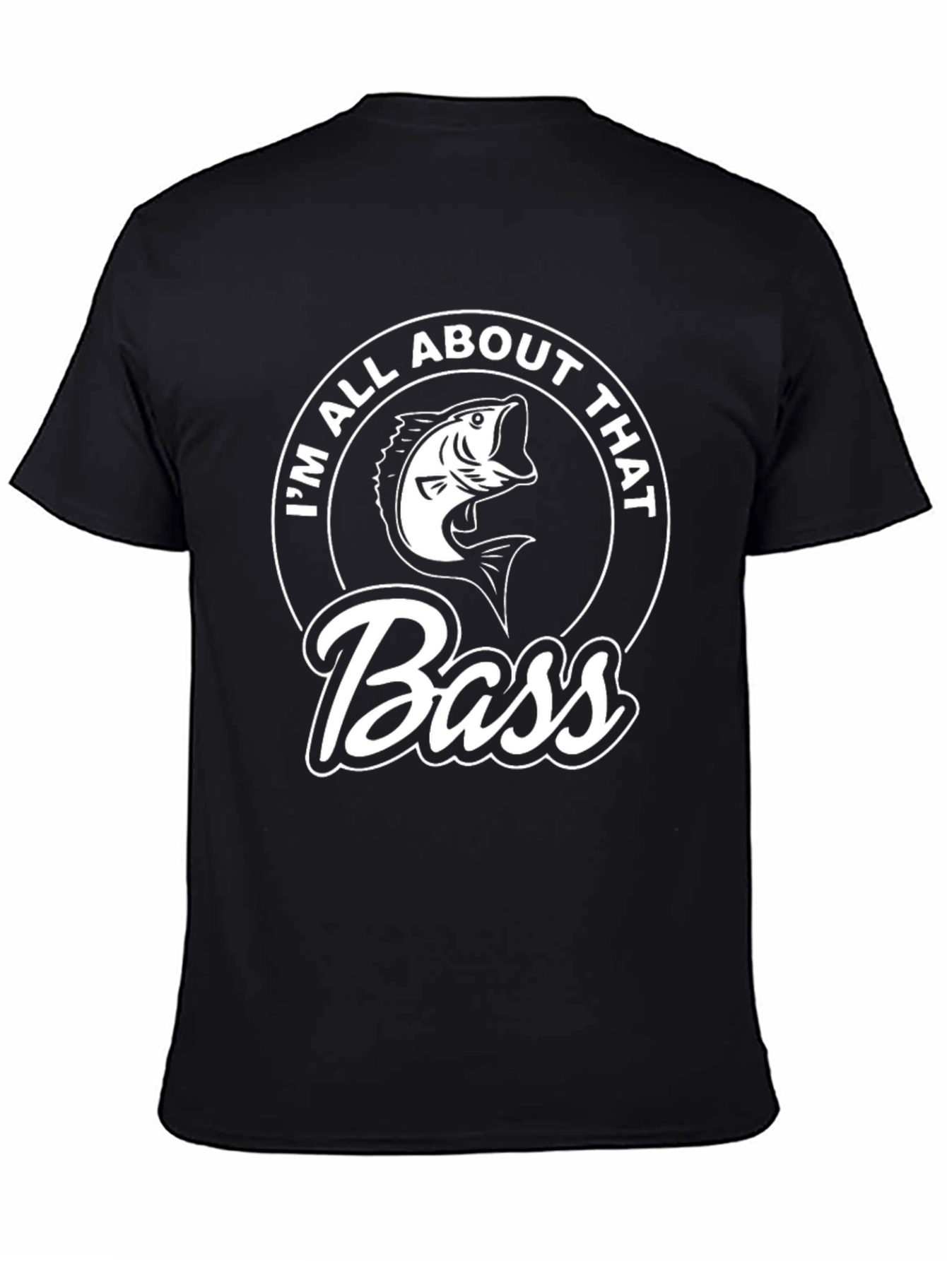 Im All About That Bass Black Graphic Tee