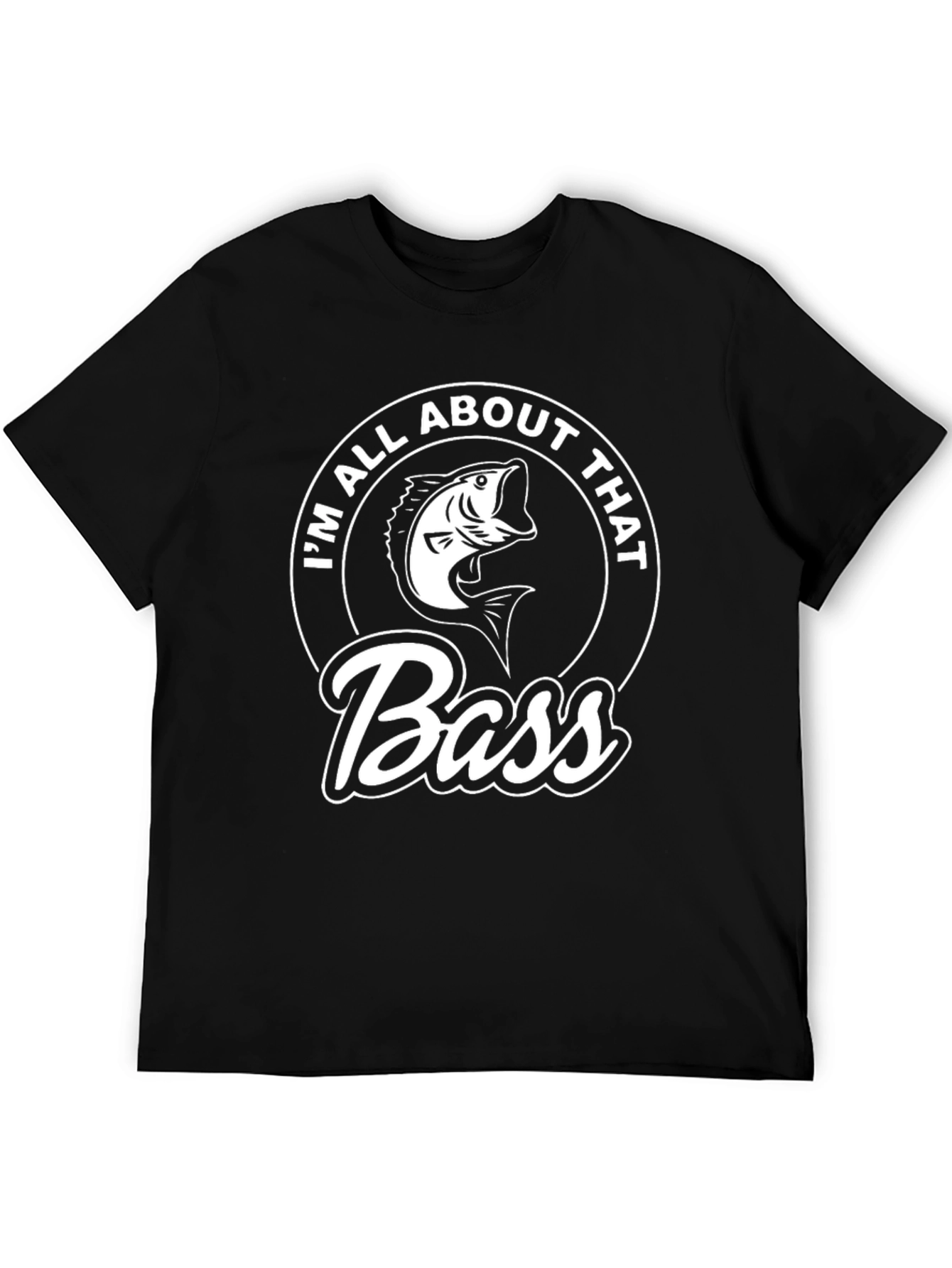 Im All About That Bass Black Graphic Tee