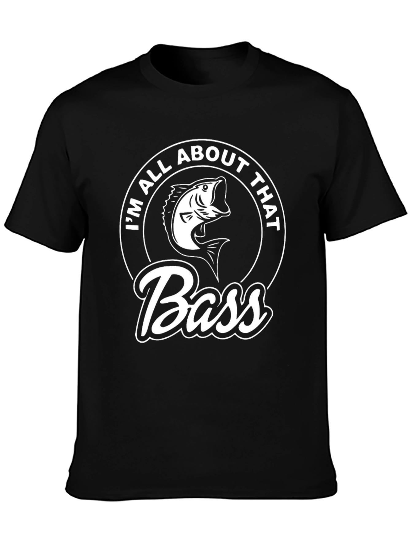 Im All About That Bass Black Graphic Tee