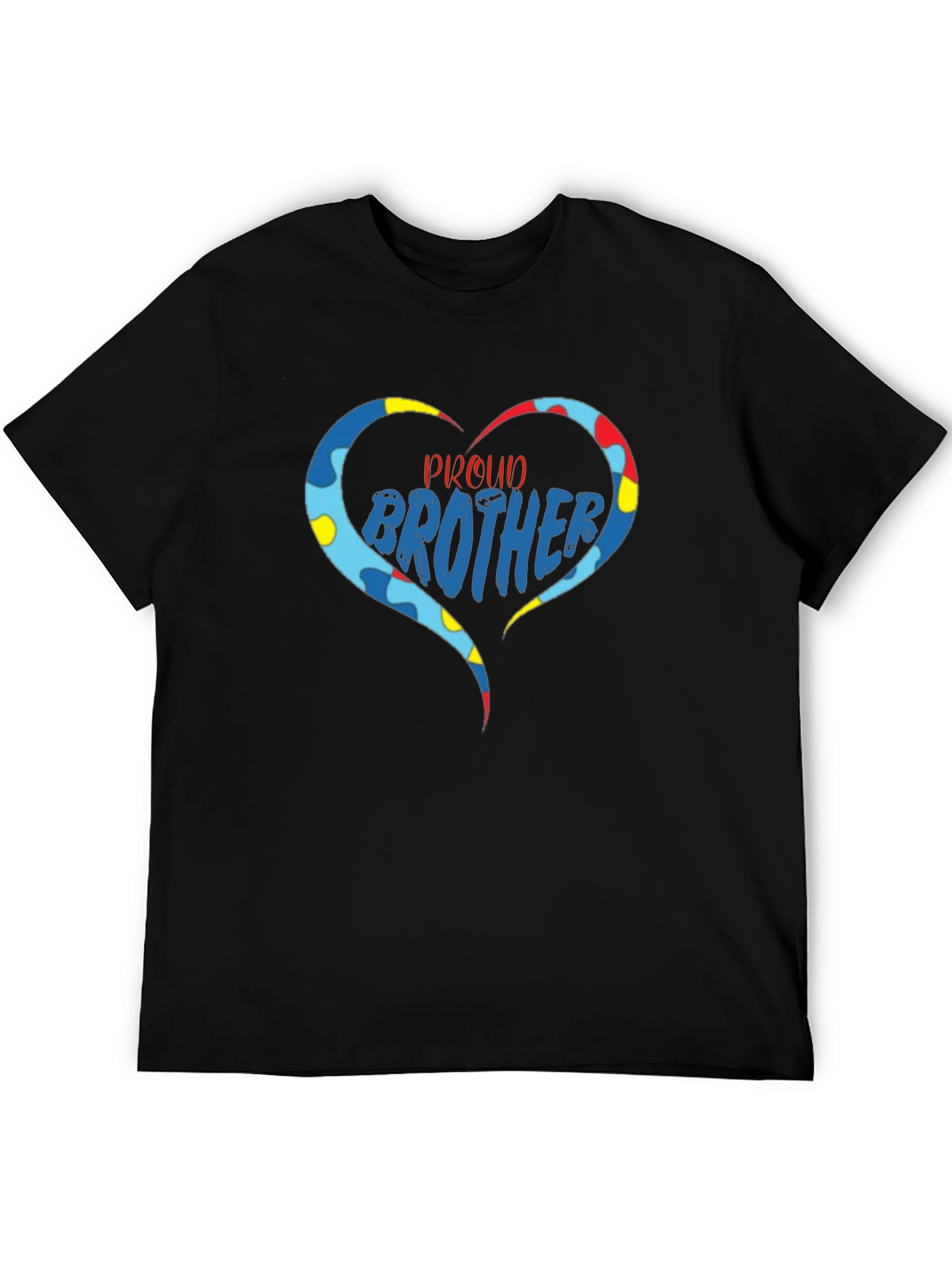 Proud Brother Autism Awareness Graphic Tee
