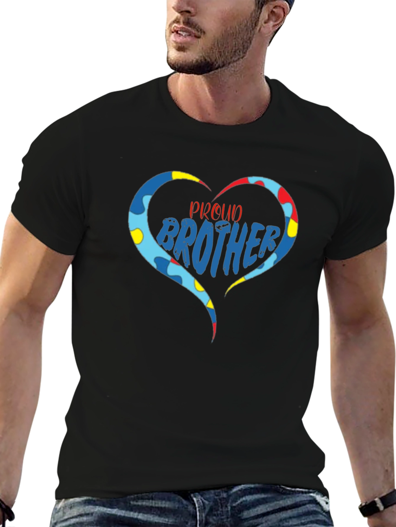 Proud Brother Autism Awareness Graphic Tee
