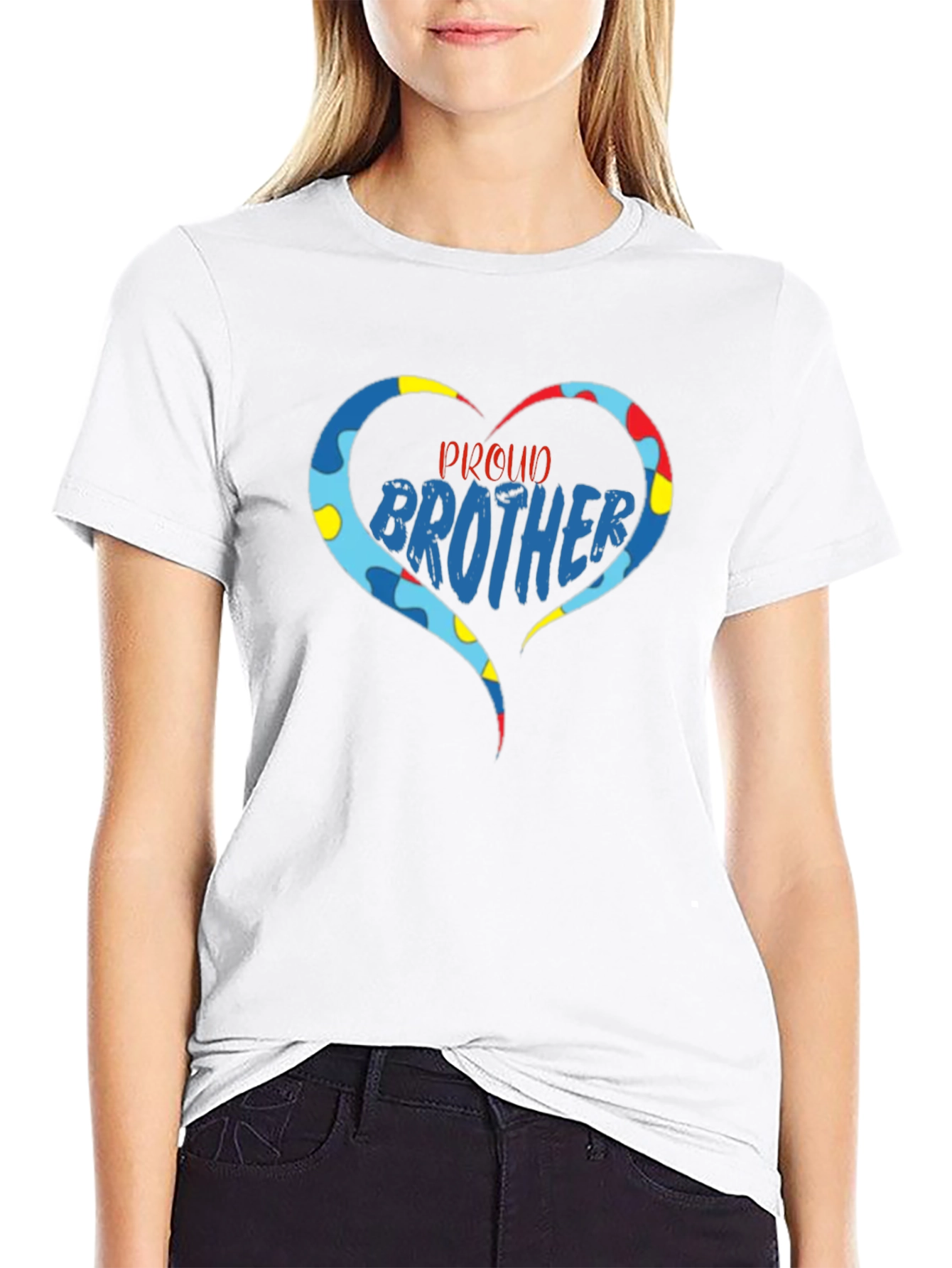 Proud Brother Autism Awareness Graphic Tee