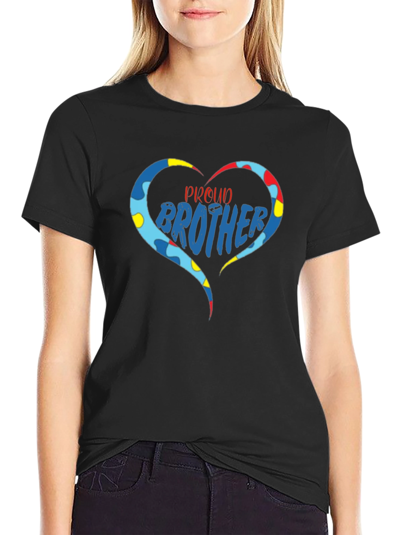 Proud Brother Autism Awareness Graphic Tee