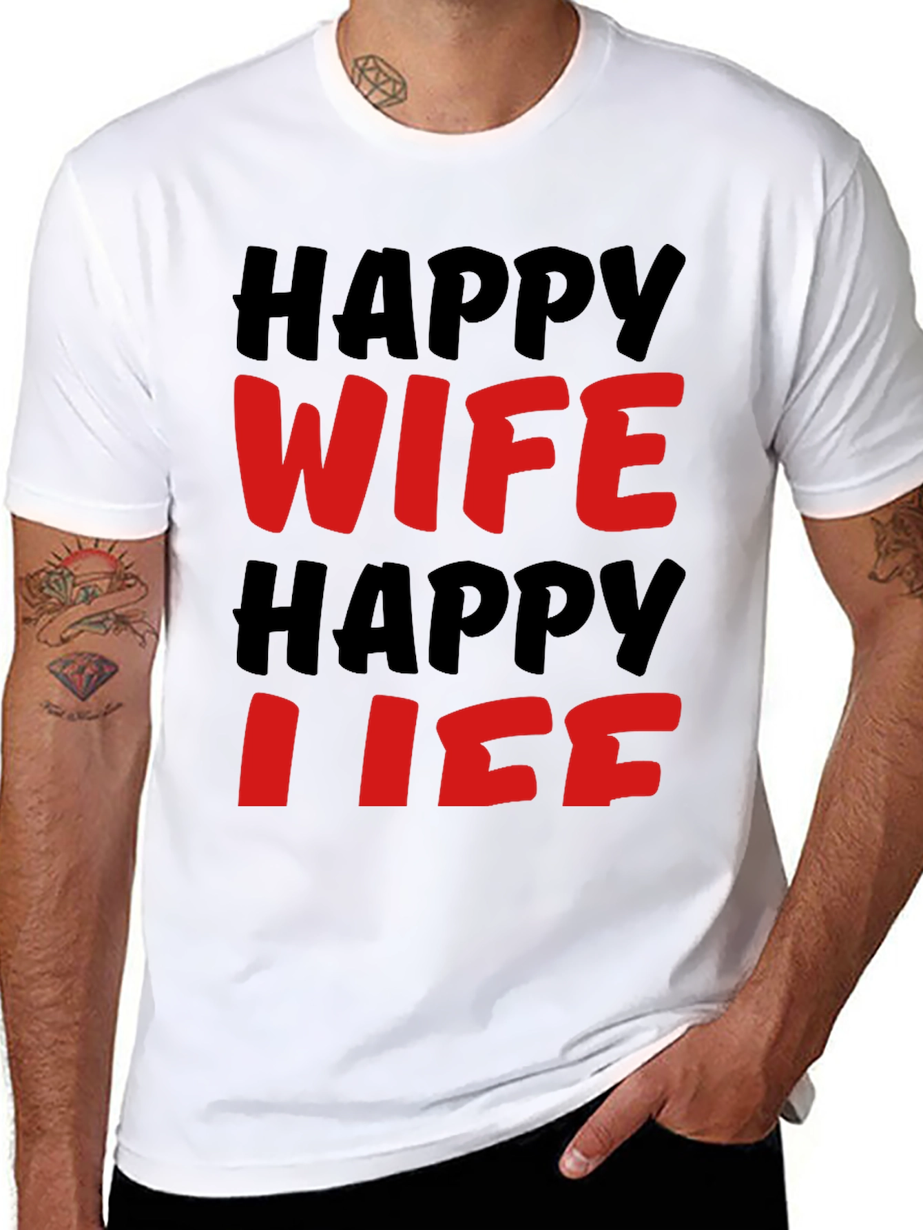 Happy Wife Happy Life T-Shirt