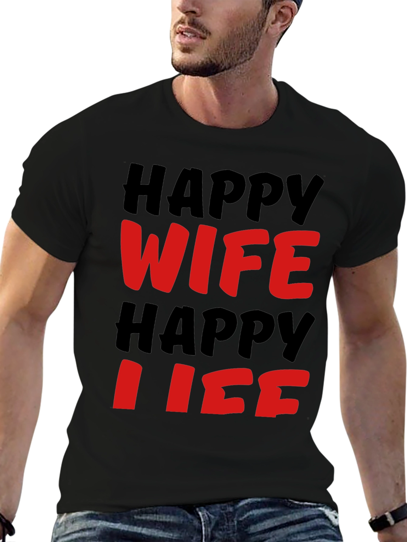 Happy Wife Happy Life T-Shirt