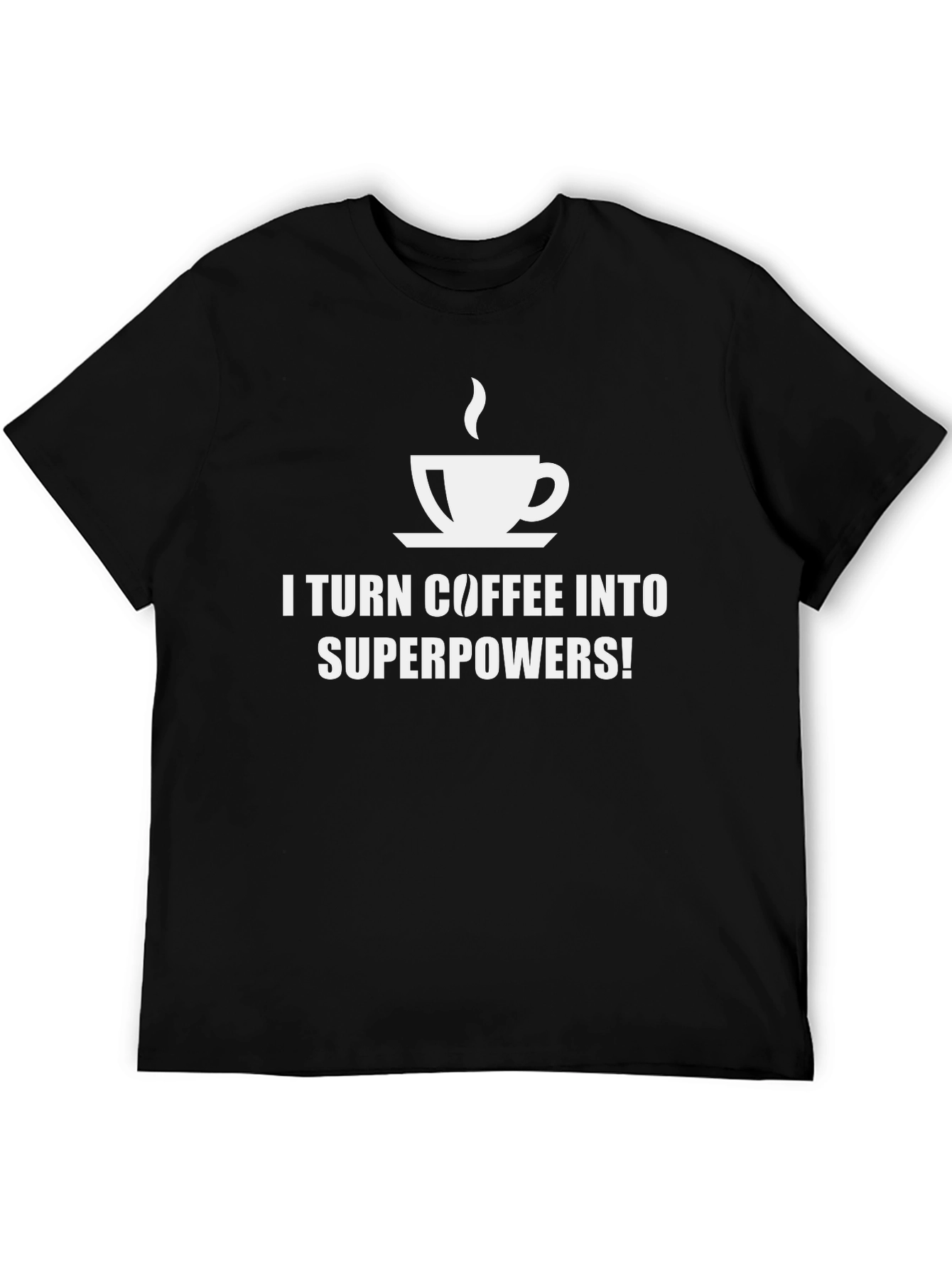 Coffee Superpowers T-Shirt - Black