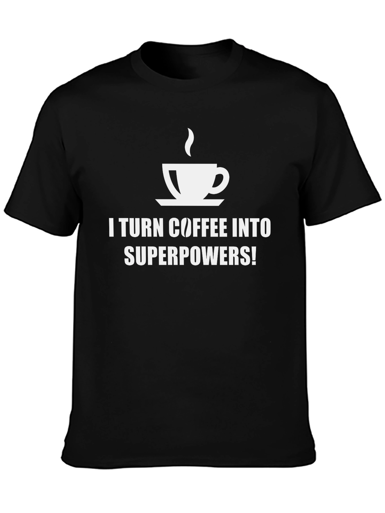 Coffee Superpowers T-Shirt - Black