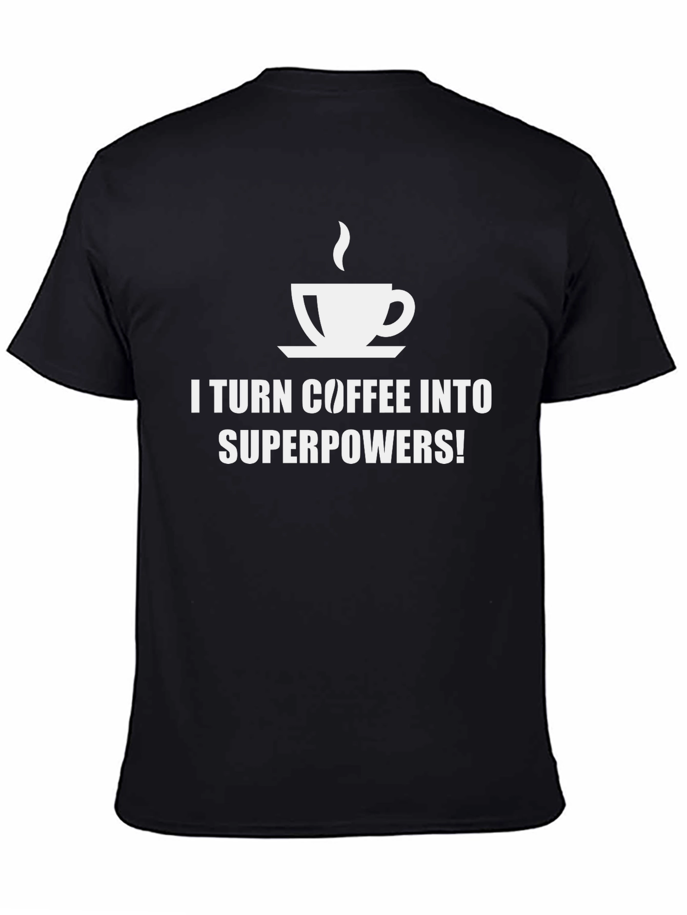 Coffee Superpowers T-Shirt - Black