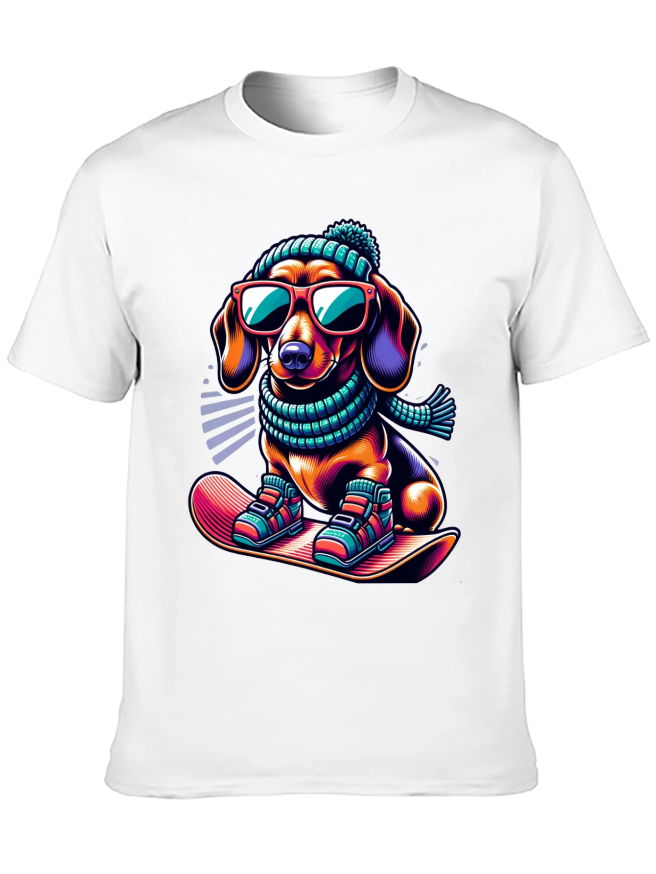 Cool Dachshund Winter T-Shirt