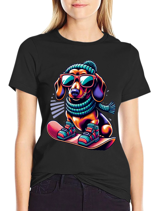 Cool Dachshund Winter T-Shirt