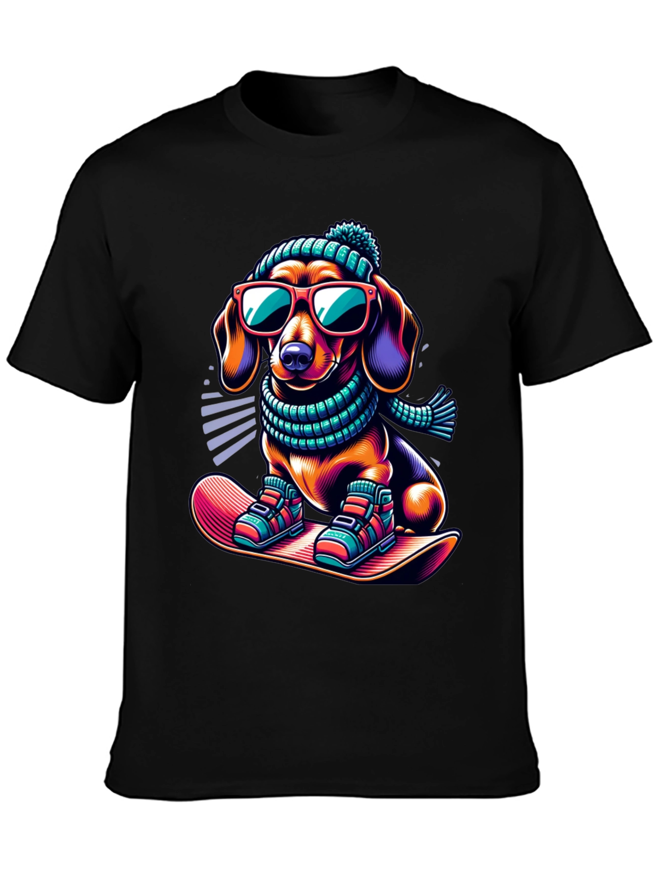 Cool Dachshund Winter T-Shirt