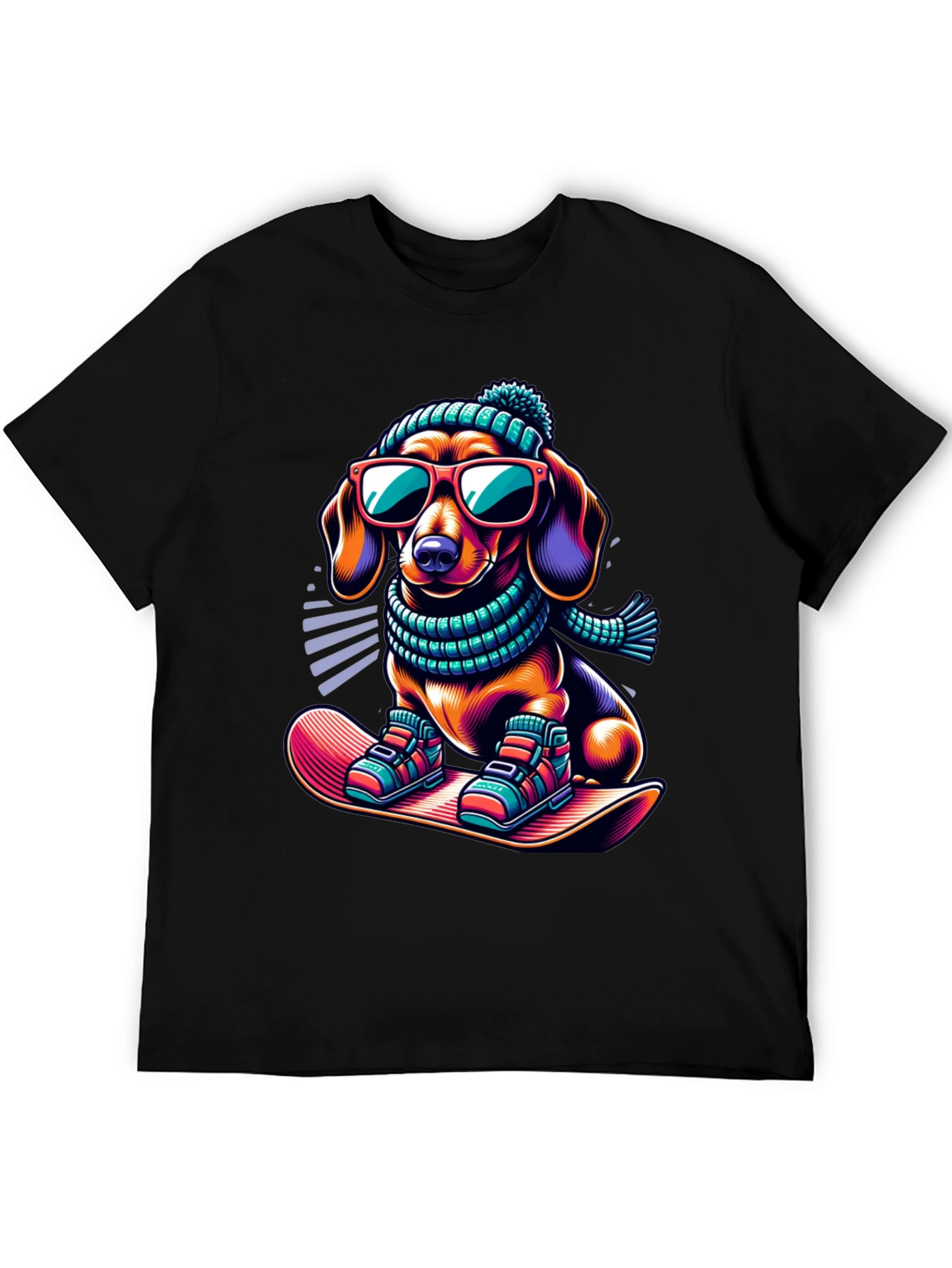Cool Dachshund Winter T-Shirt