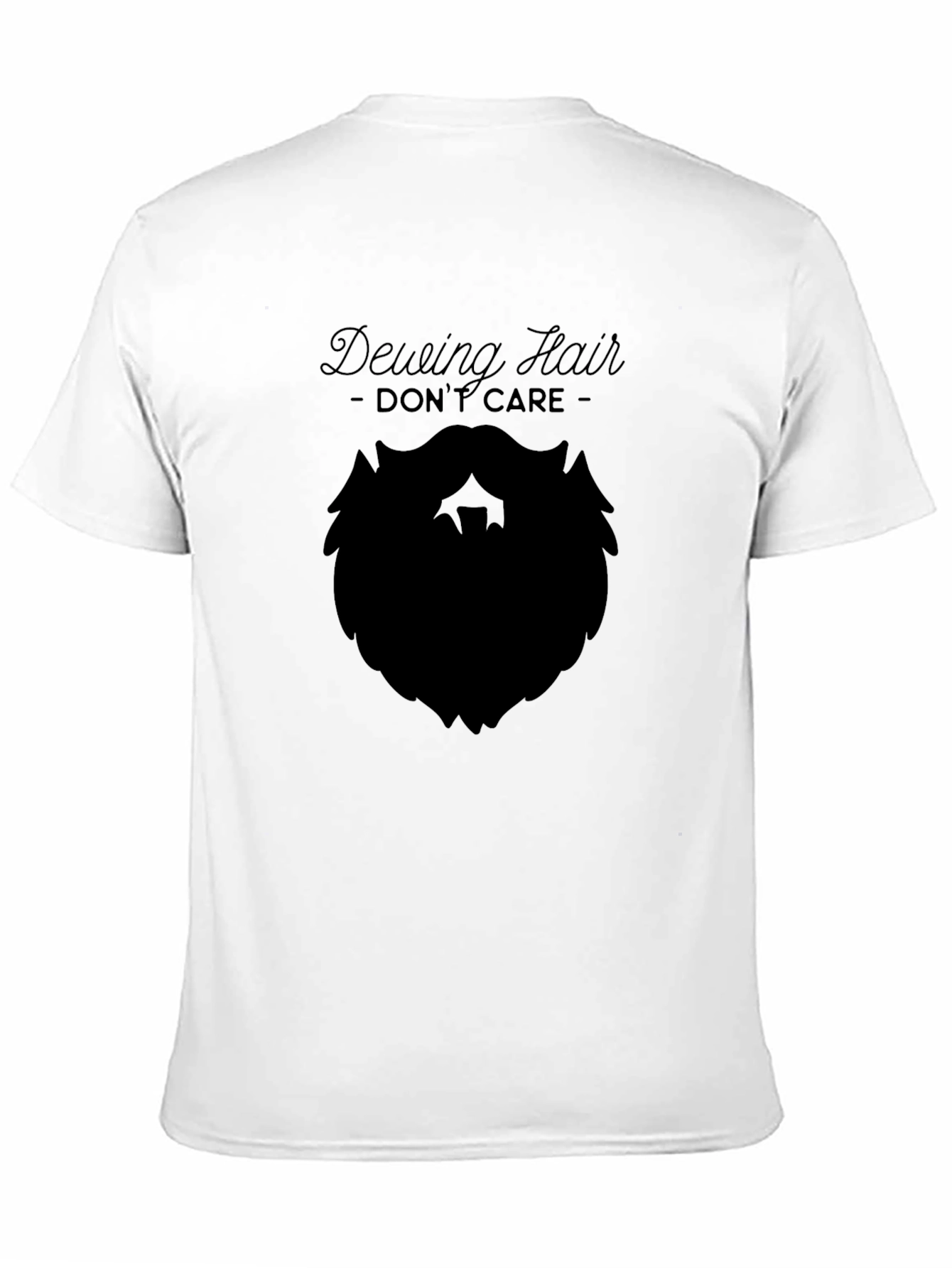 Dewing Hair Dont Care Black T-Shirt