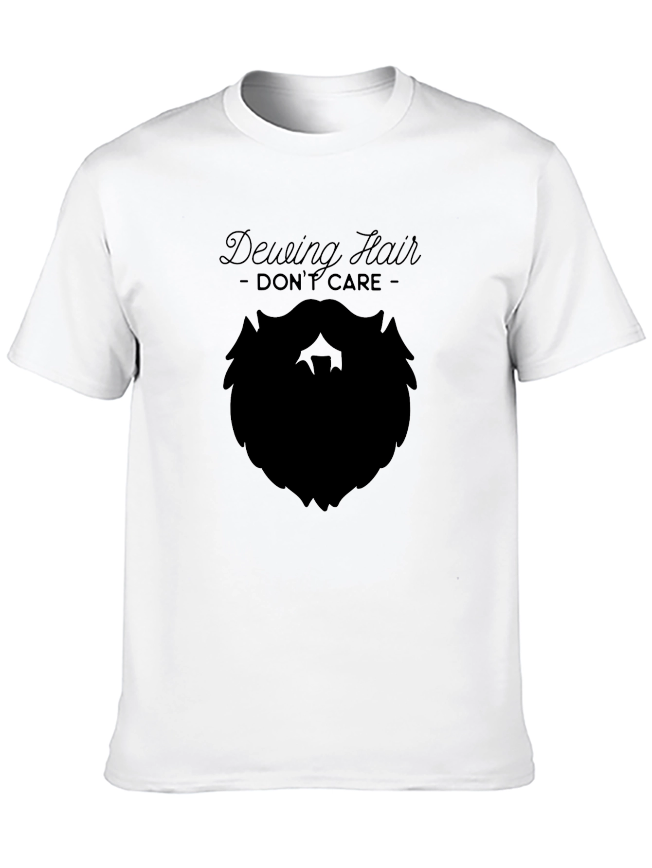 Dewing Hair Dont Care Black T-Shirt