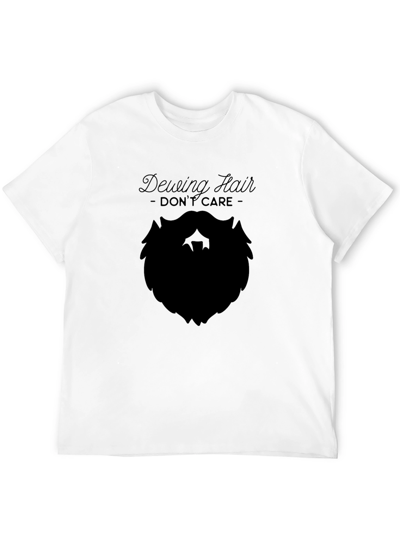 Dewing Hair Dont Care Black T-Shirt