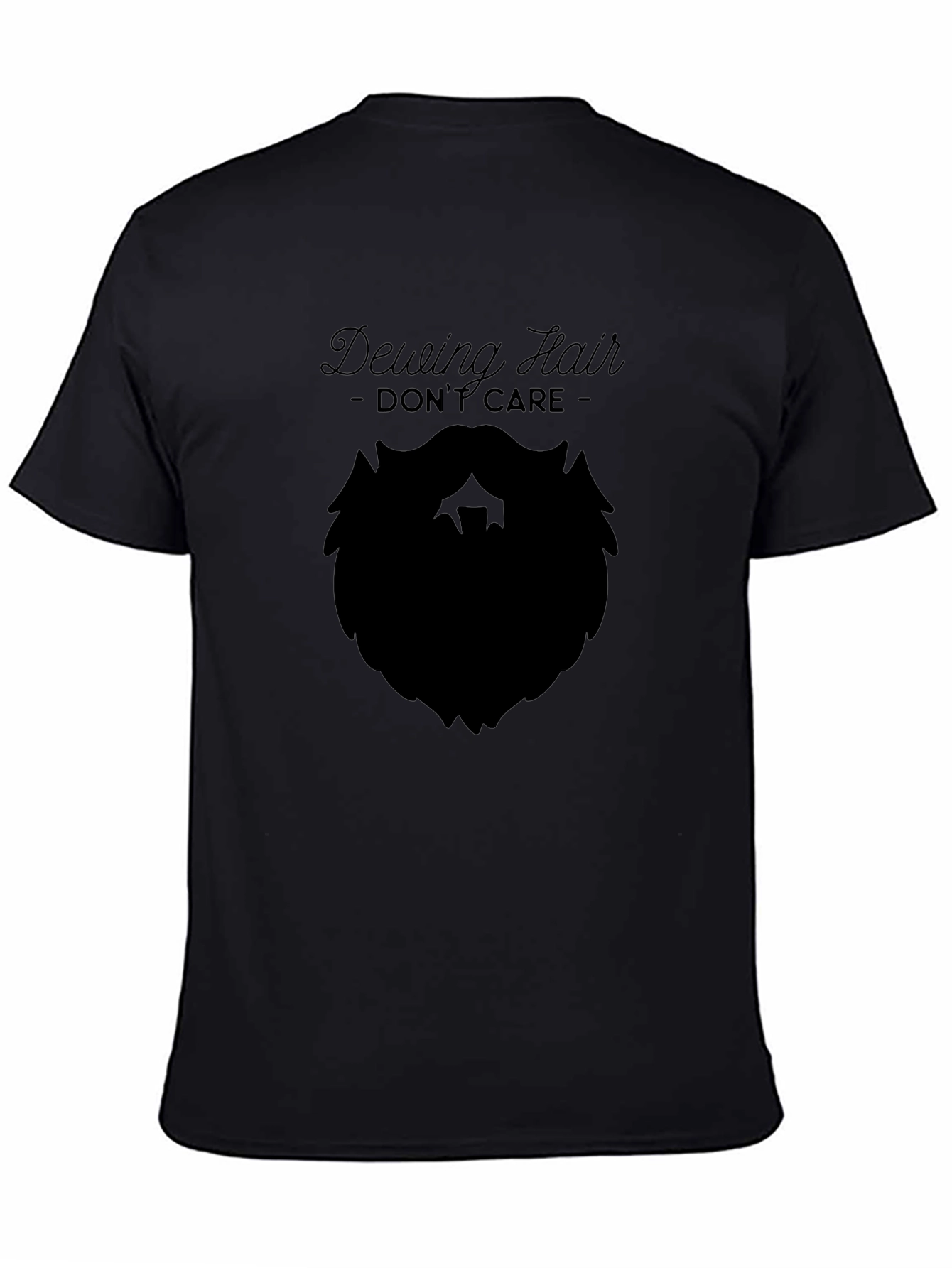 Dewing Hair Dont Care Black T-Shirt