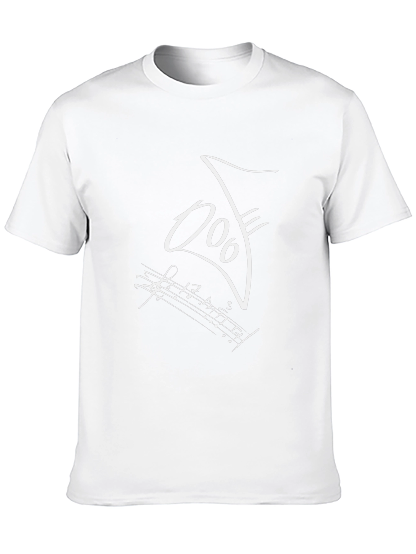 Musical Note Graphic Black T-Shirt