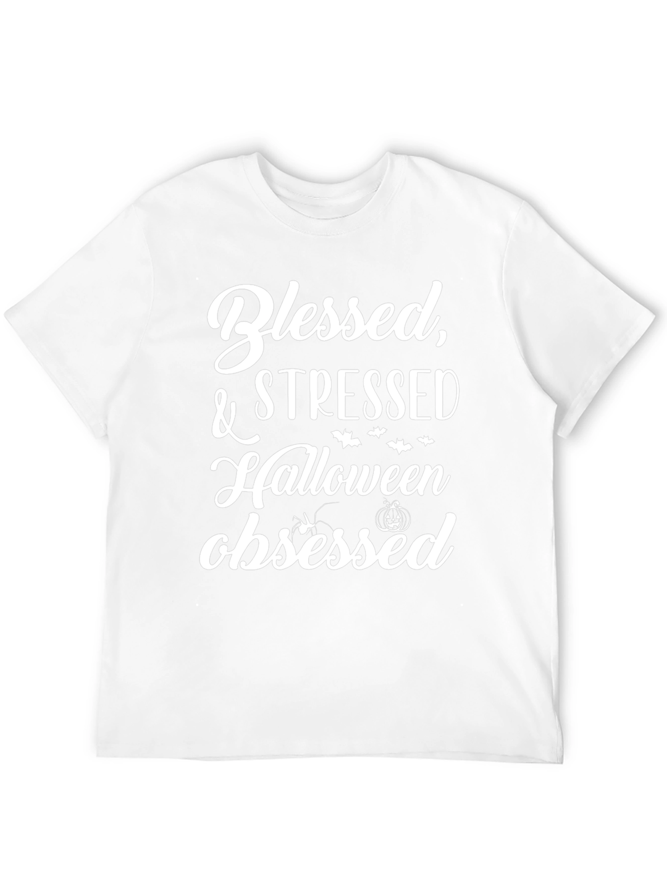 Blessed Stressed Halloween Obsessed T-Shirt
