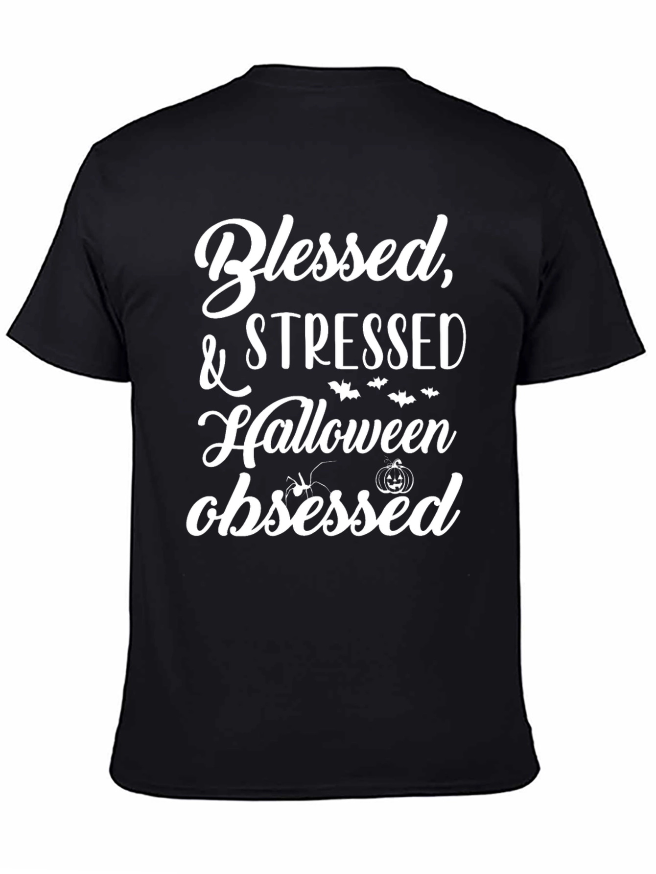 Blessed Stressed Halloween Obsessed T-Shirt