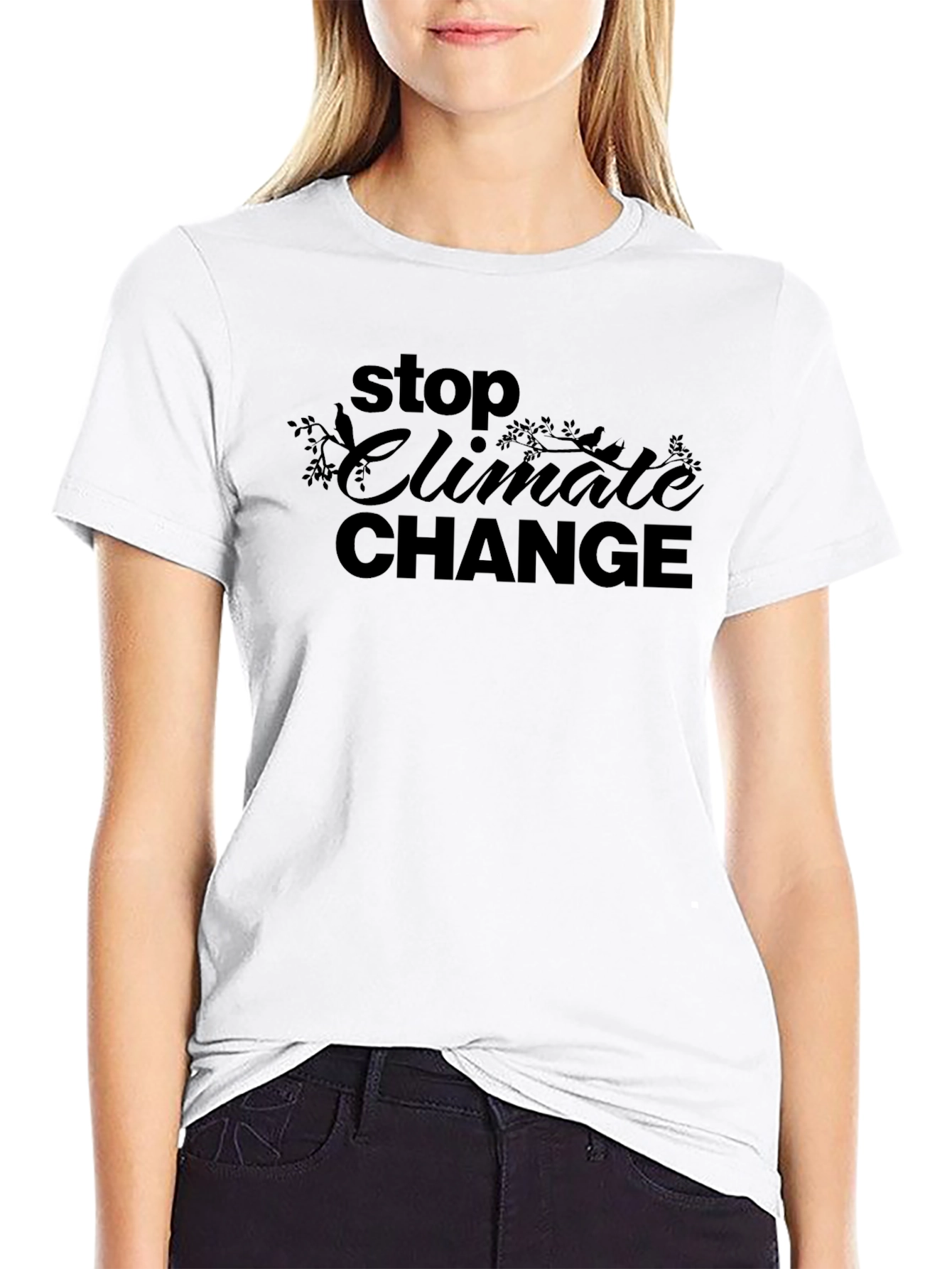 Stop Climate Change Graphic T-Shirt