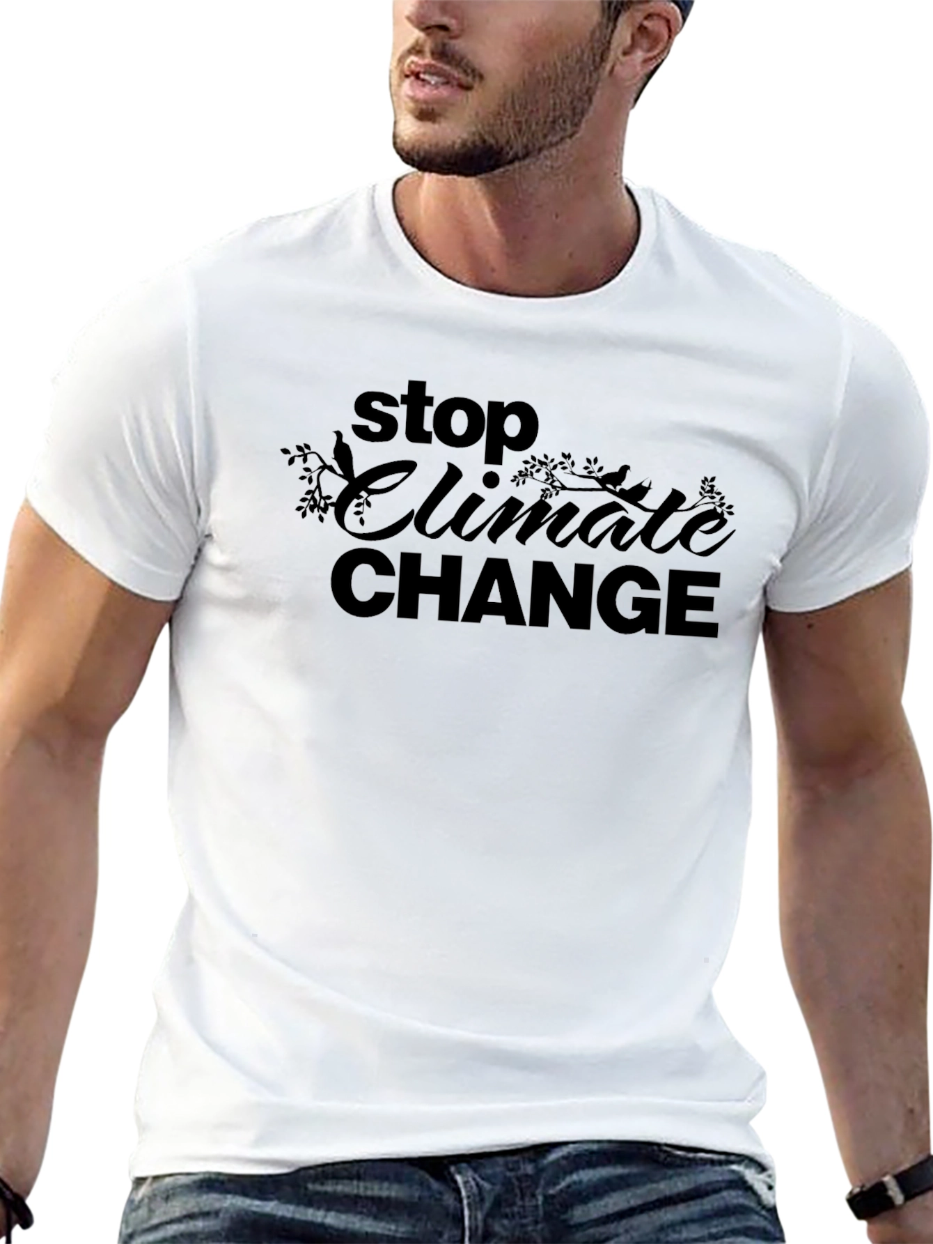 Stop Climate Change Graphic T-Shirt