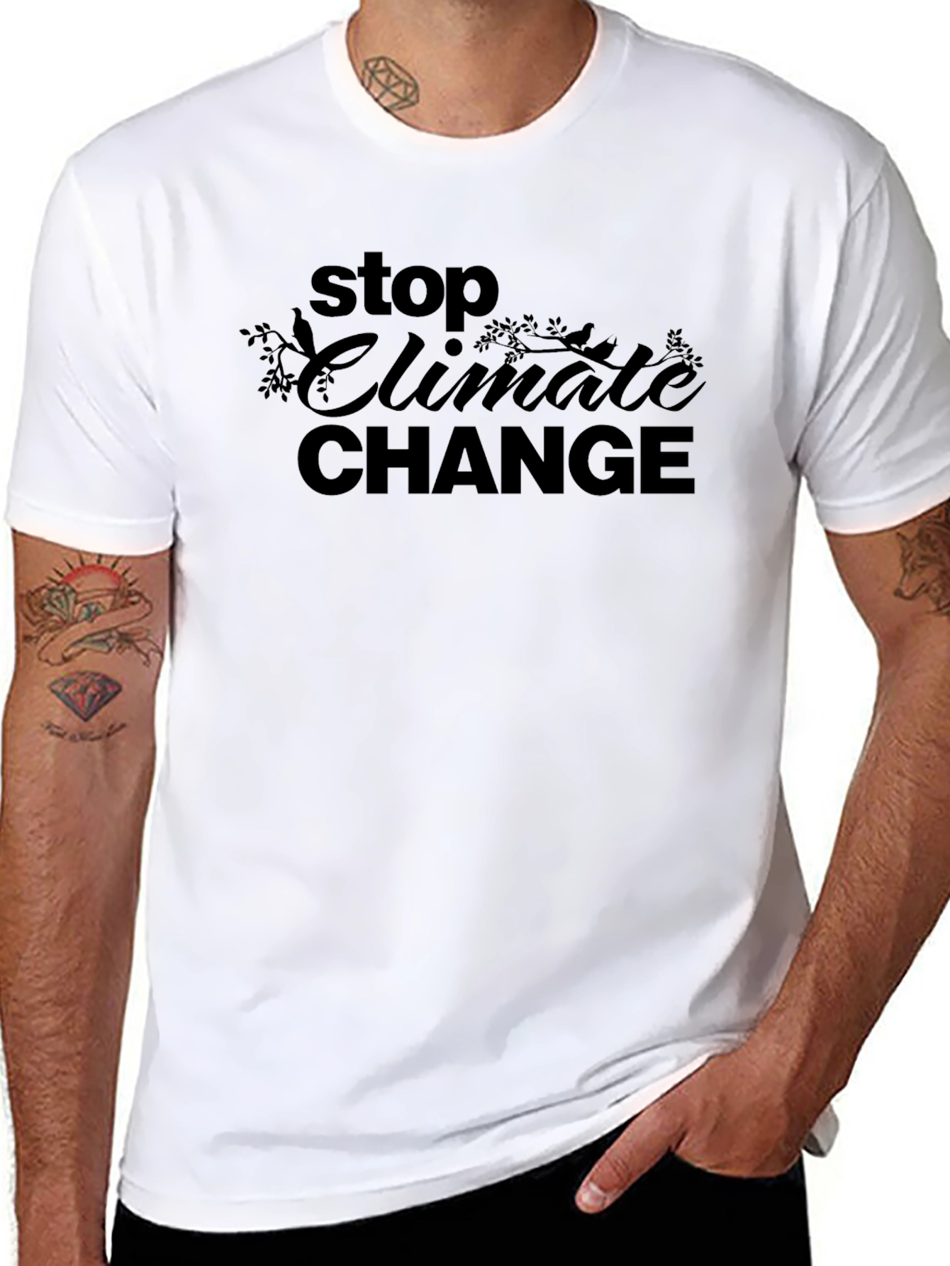 Stop Climate Change Graphic T-Shirt