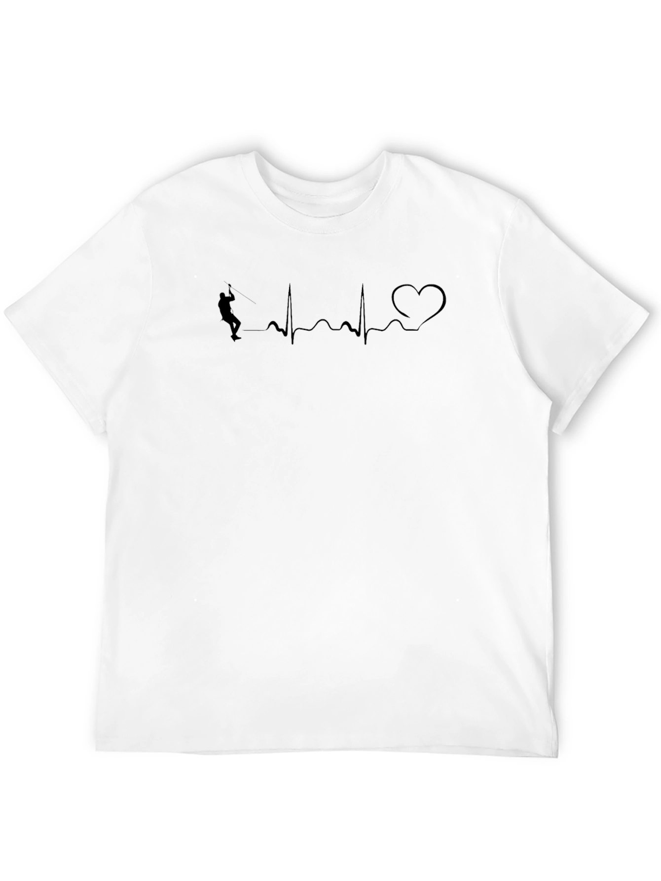 Heartbeat Climbing T-Shirt - Rock Climbing Lover Tee