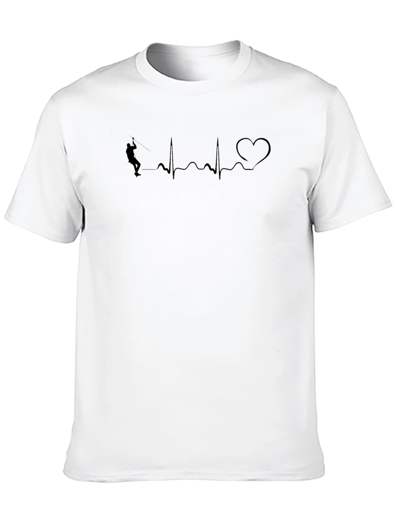 Heartbeat Climbing T-Shirt - Rock Climbing Lover Tee