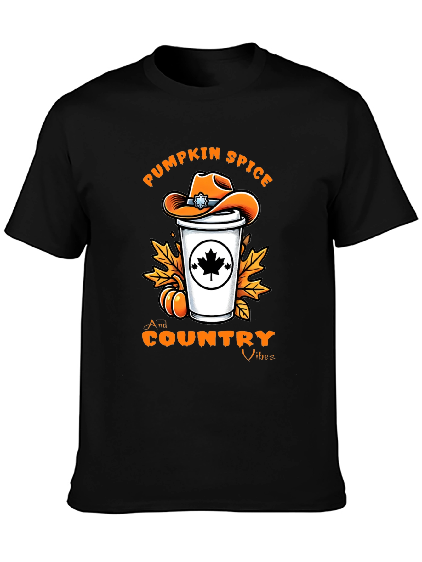 Pumpkin Spice Country Vibes T-Shirt - Fall Graphic Tee