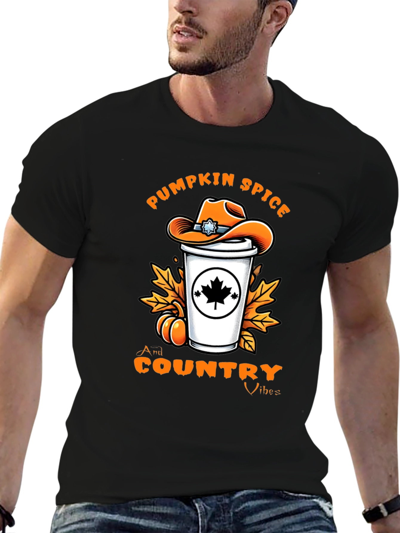 Pumpkin Spice Country Vibes T-Shirt - Fall Graphic Tee