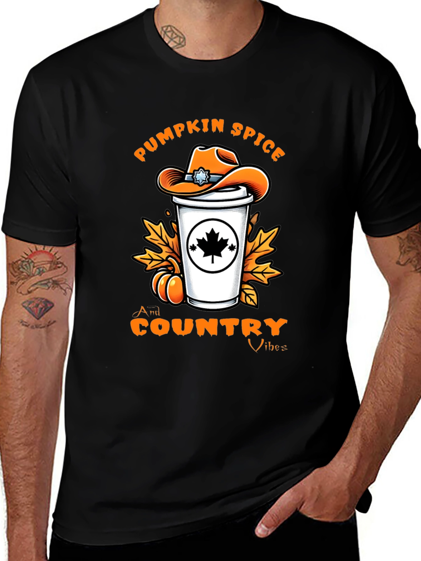 Pumpkin Spice Country Vibes T-Shirt - Fall Graphic Tee