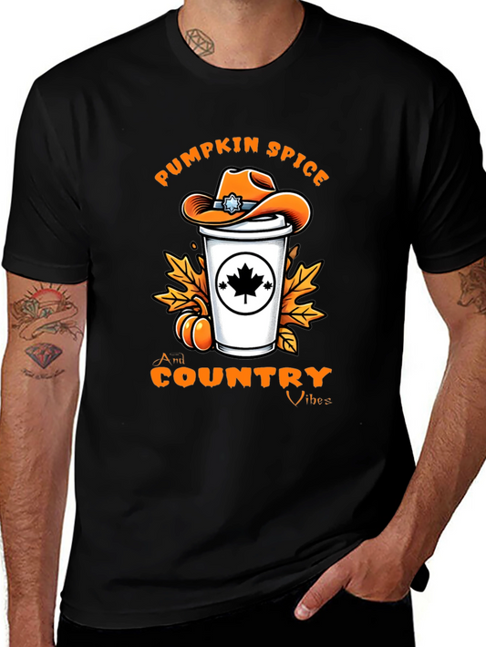 Pumpkin Spice Country Vibes T-Shirt - Fall Graphic Tee