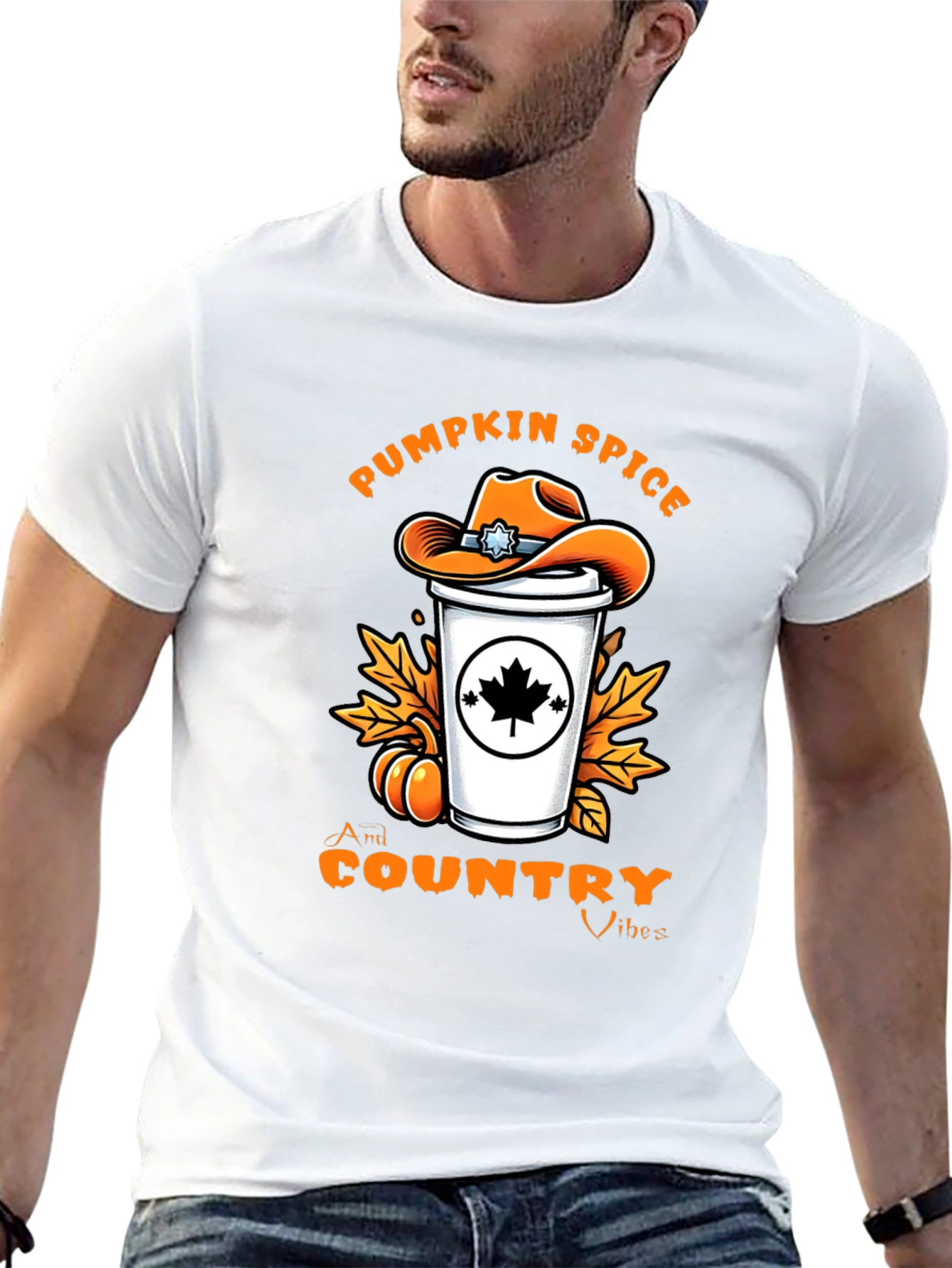 Pumpkin Spice Country Vibes T-Shirt - Fall Graphic Tee