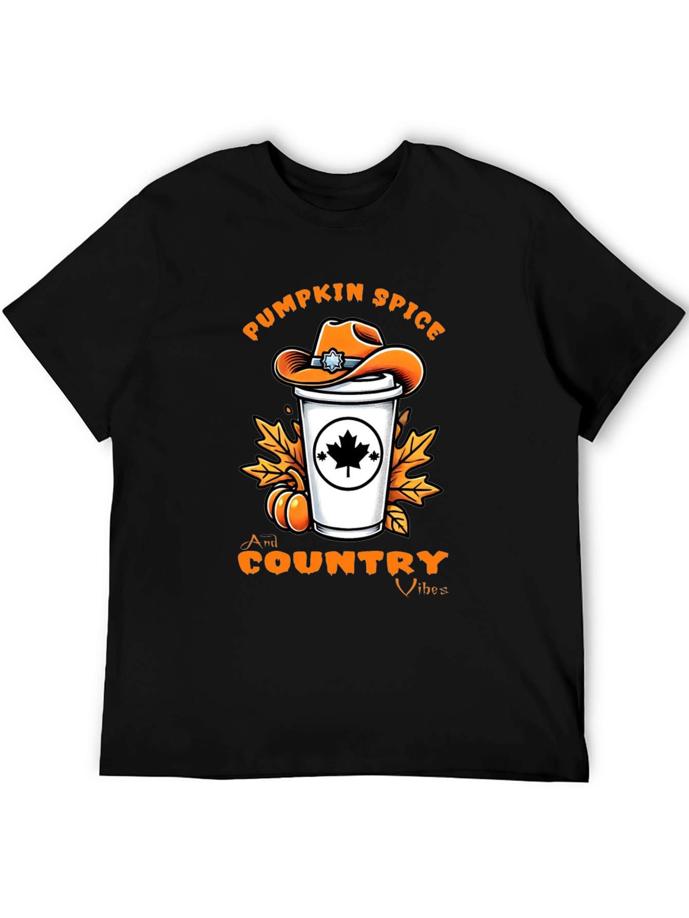 Pumpkin Spice Country Vibes T-Shirt - Fall Graphic Tee