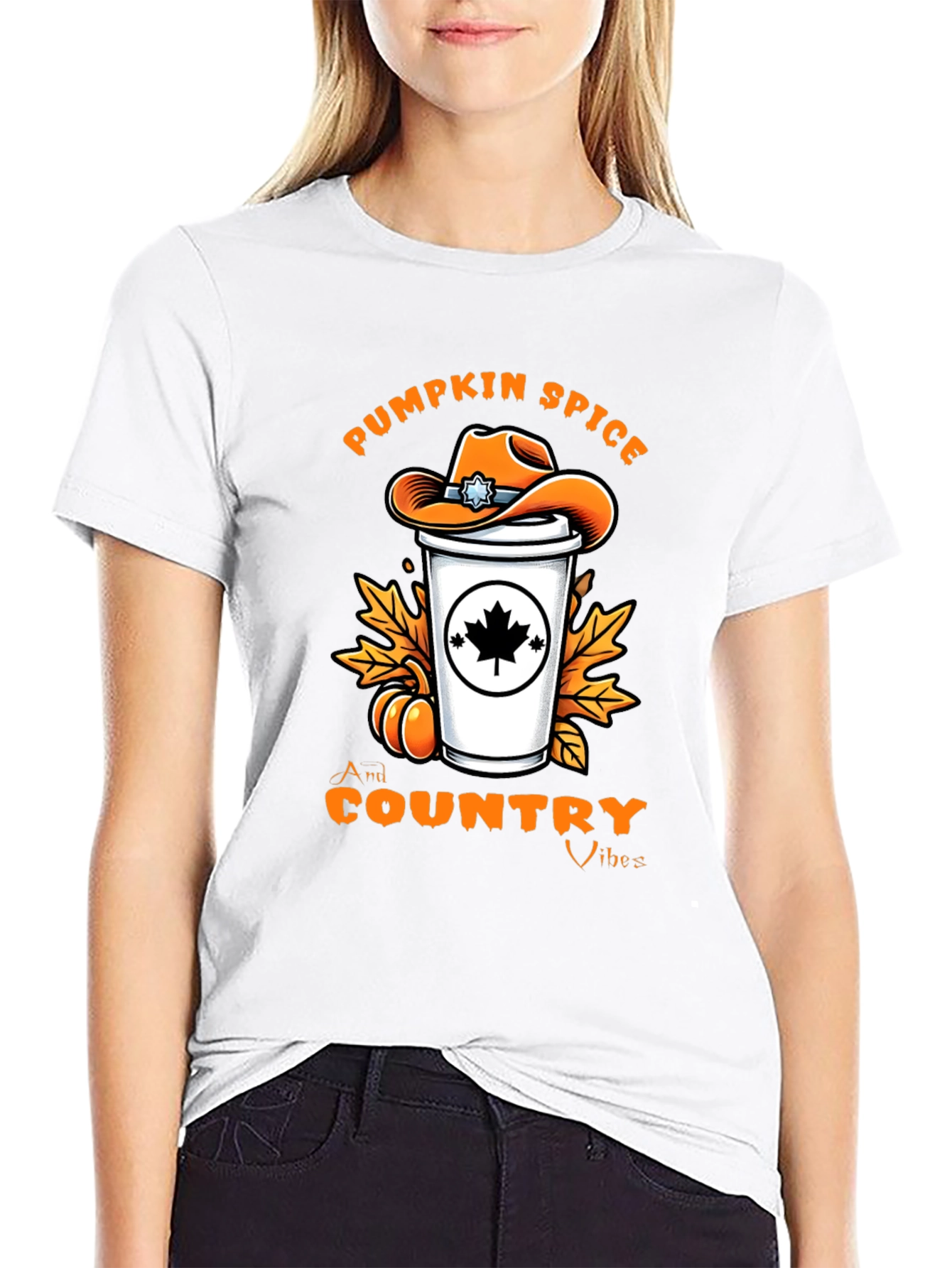 Pumpkin Spice Country Vibes T-Shirt - Fall Graphic Tee