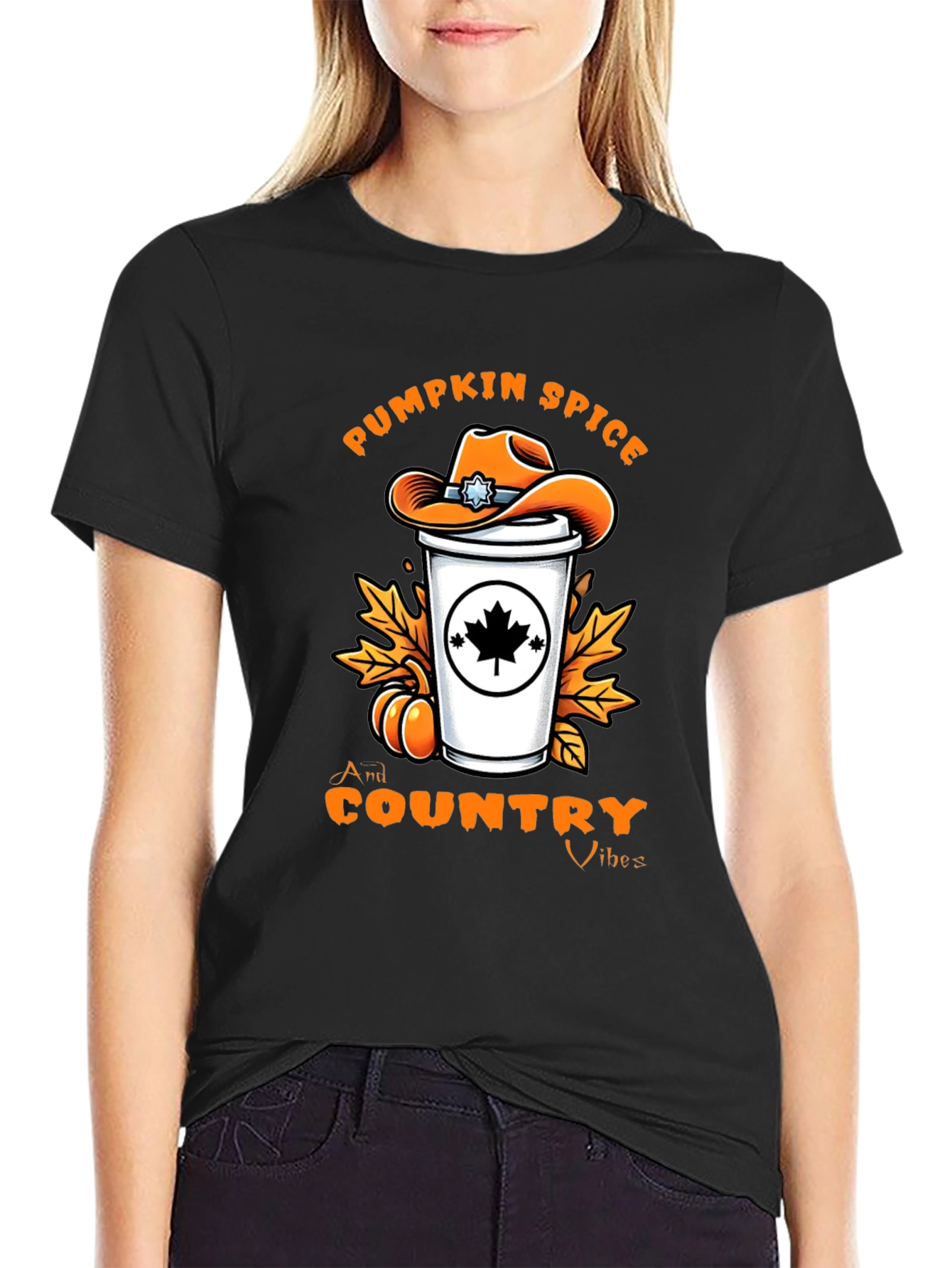 Pumpkin Spice Country Vibes T-Shirt - Fall Graphic Tee