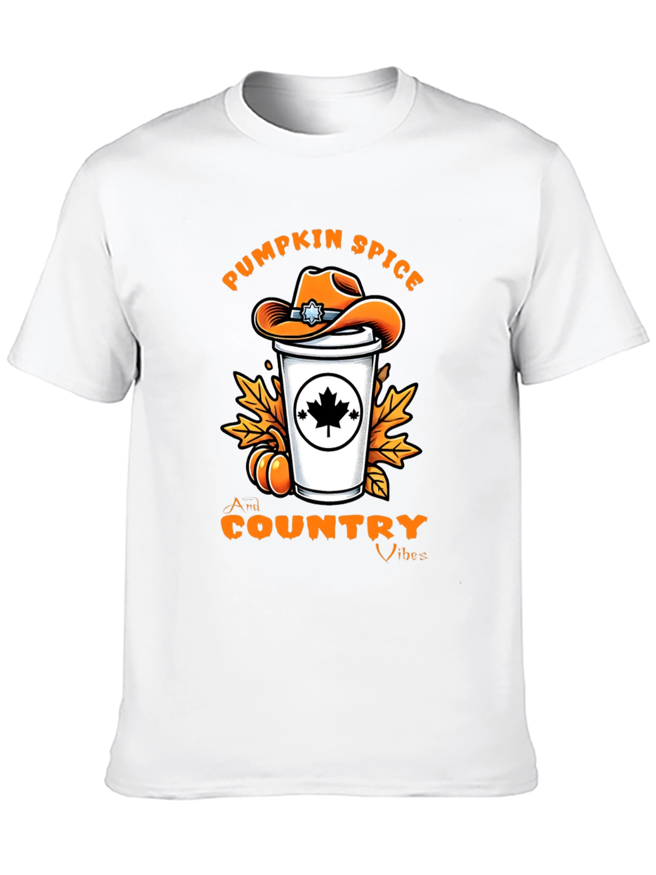 Pumpkin Spice Country Vibes T-Shirt - Fall Graphic Tee