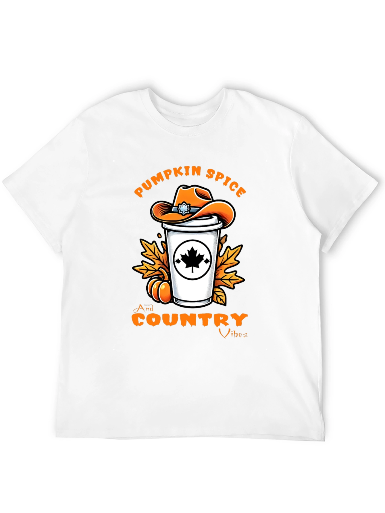 Pumpkin Spice Country Vibes T-Shirt - Fall Graphic Tee
