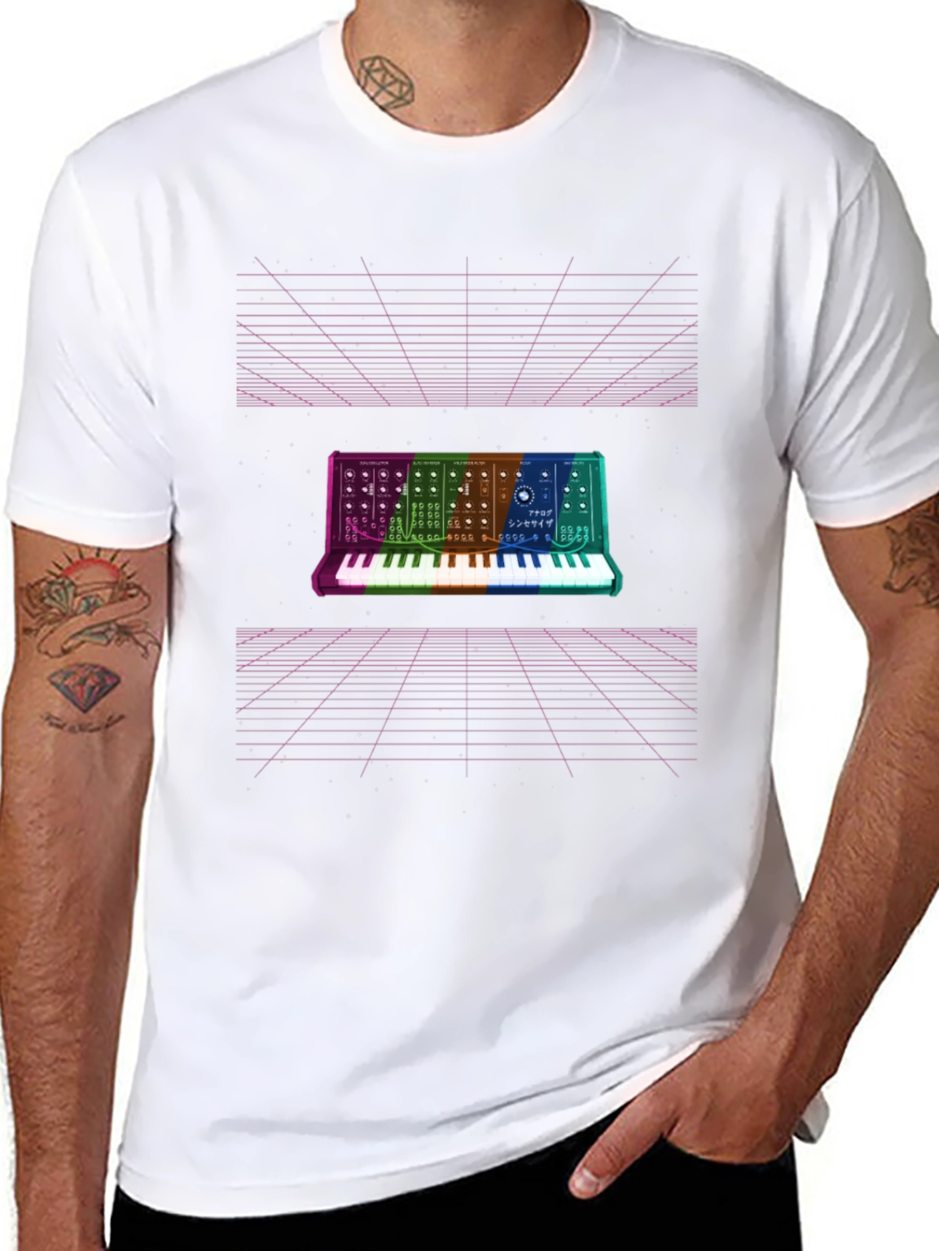 Retro Synthwave T-Shirt - Music Producer Tee