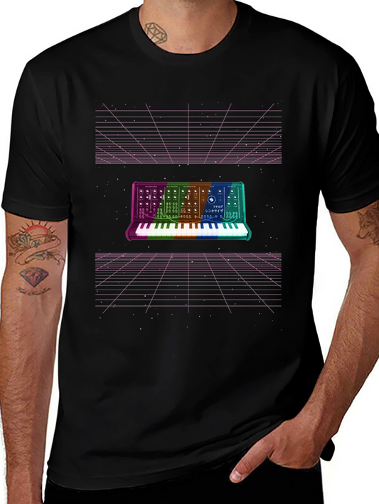 Retro Synthwave T-Shirt - Music Producer Tee