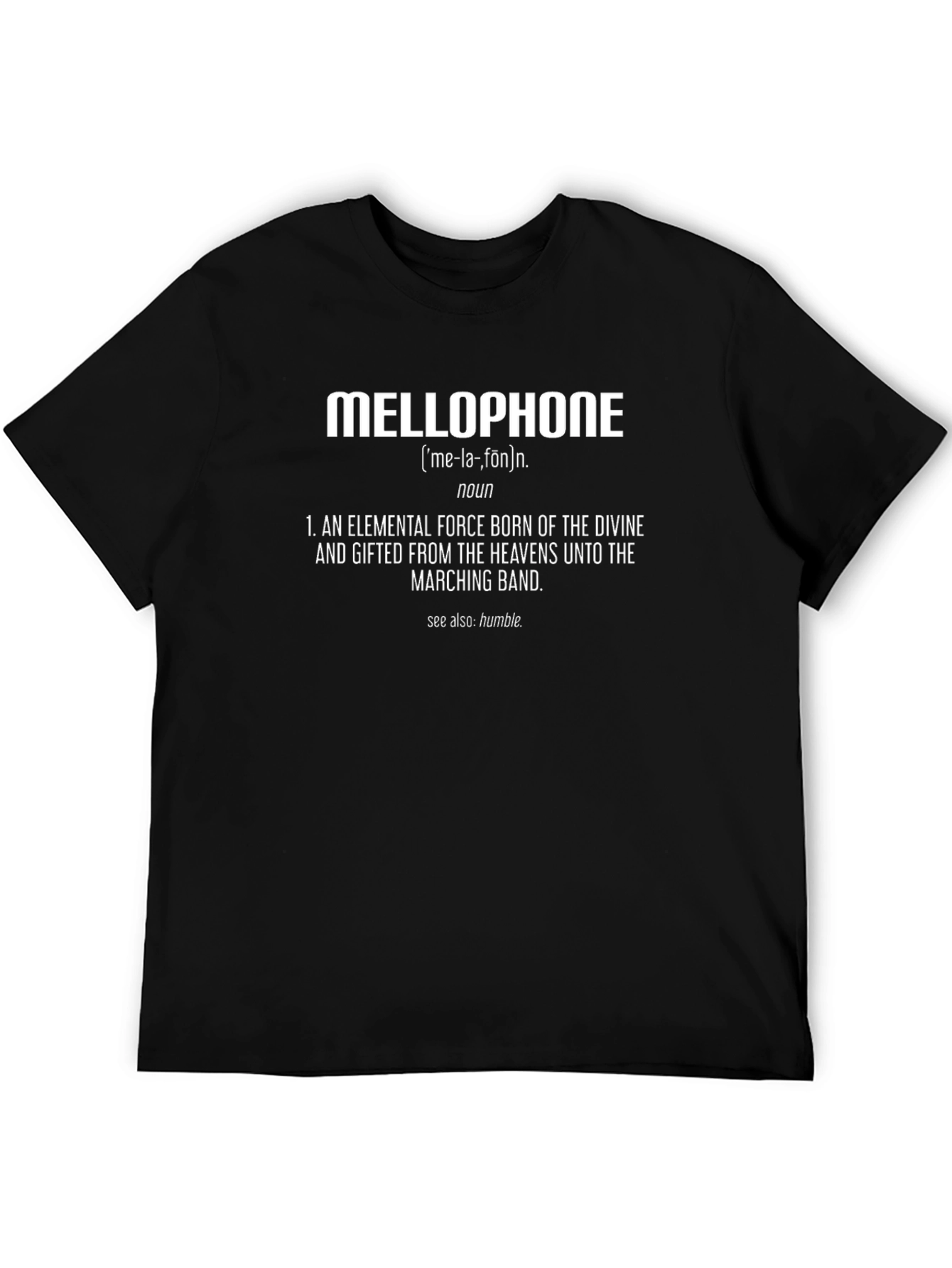 Mellophone Definition T-Shirt - Marching Band Humor